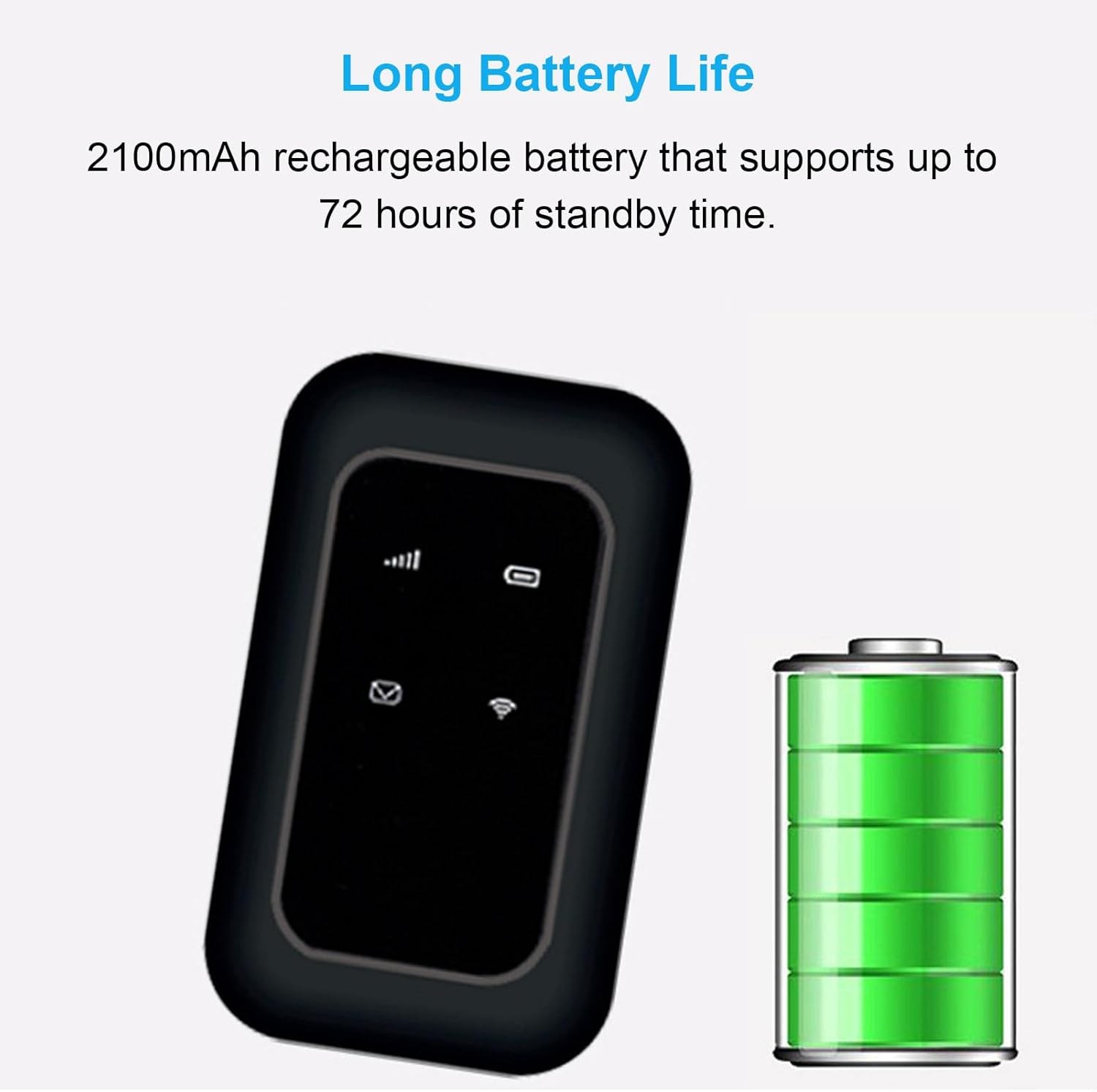 Fafeicy 4G Wifi Router High Speed Wireless LTE Router 10 Devices Share 150Mbps for Travel image number 4