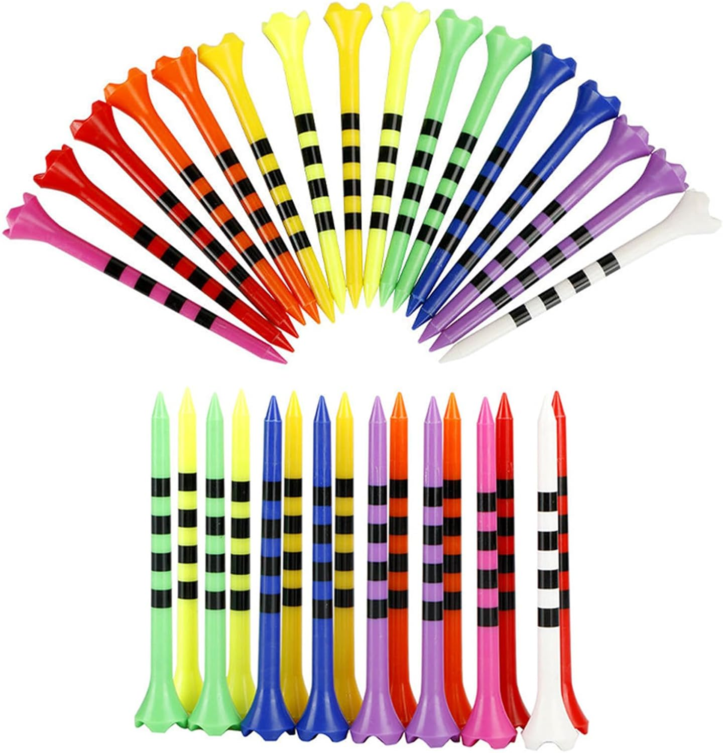 30Pcs Golf Tees,Golf Tees Bulk Reduce Side Spin and Friction,Fathers Day Christmas Birthday Gifts from Daughter Son, Men image number 4