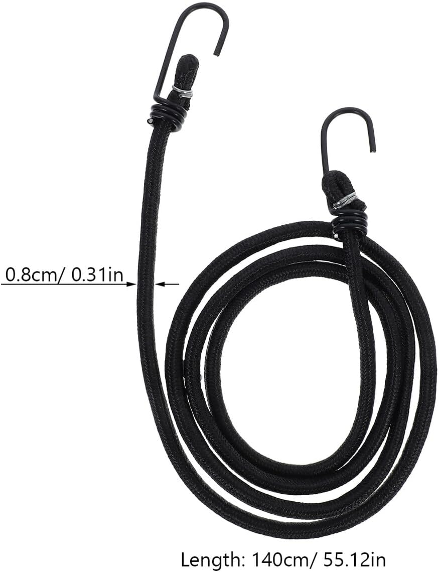 NOLITOY Heavy Duty Elastic Bike Strap with Hooks Adjustable Bungee Cord for Mountain and Fixed Gear Bikes Elastic Luggage Rope for Secure Camping and Travel Cargo image number 3