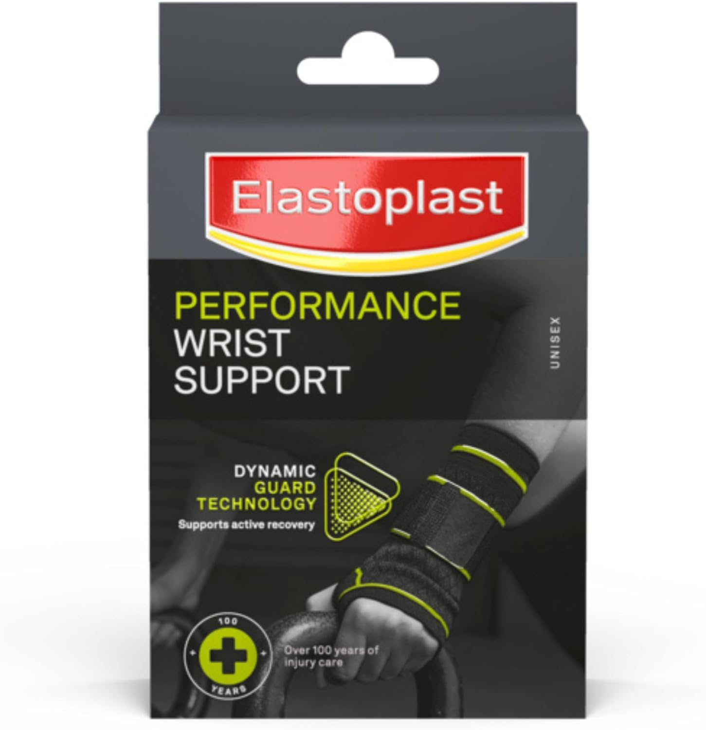 Elastoplast Performance Wrist Support Brace - Size Large (1 Pack) | Compression Sleeve for Sport, Fitness, Exercise, Pain Relief | Adjustable Wrist Guard | Supports Active Recovery