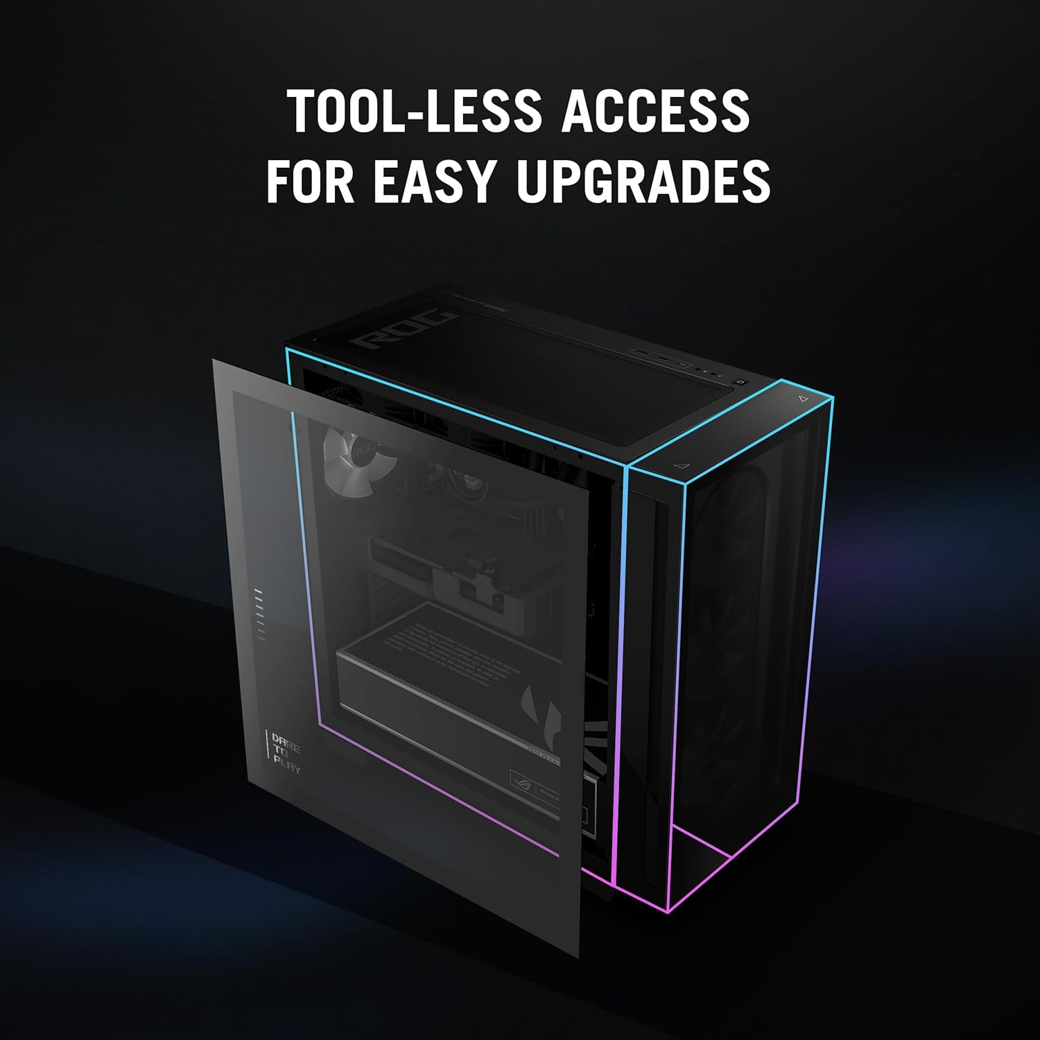 ASUS ROG G700 Gaming Desktop. Intel Core Ultra 7 Processor 265F 2.4Ghz (Upto 5.3Ghz). NVIDIA Geforce RTX 5070 Prime 12GB GDDR7. 2 X 16GB DDR5 RAM. 1TB Nvme Pcie 4.0 SSD. Wi-Fi 6. Win 11 H image number 3