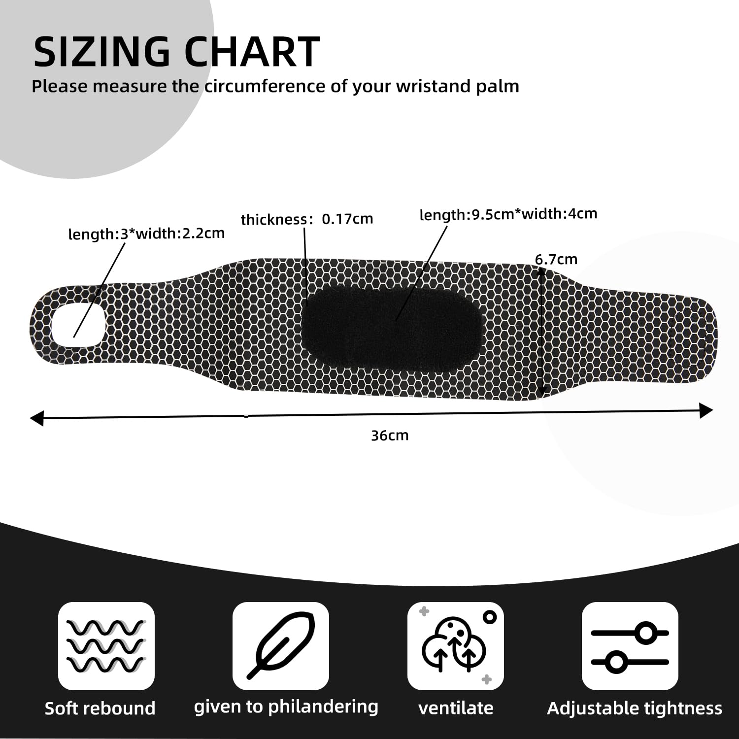 2 Pcs Ultra-Thin Wrist Brace and Compression Wraps - Elastic Adjustable Carpal Tunnel Support Sleeves for Sports Fitness (Black) - Black image number 2