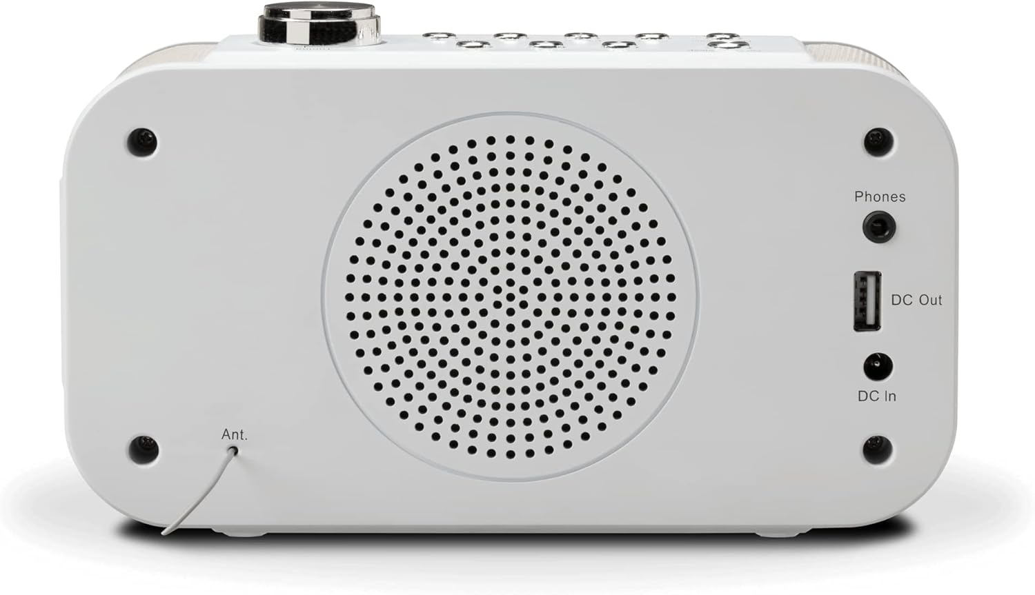 Roberts Ortus 3 DAB/DAB+/FM Alarm Clock Radio - White - USB Smartphone Charging image number 1