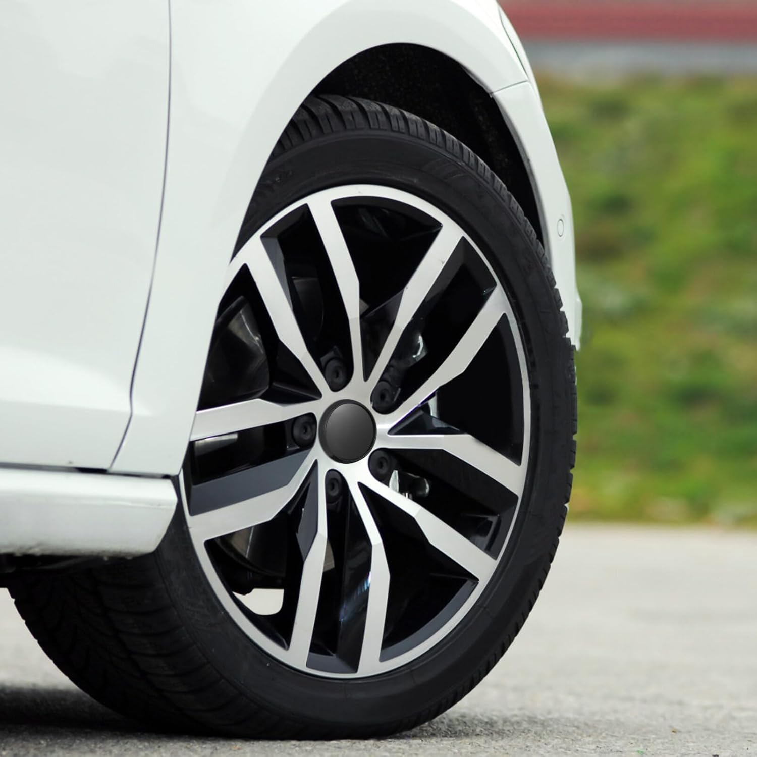 MUCKLILY 4Pcs Wheel Hub Caps for Rims Automotive Wheel Center Caps Compatible Car Models for Modification and Repair Easy to Install image number 4