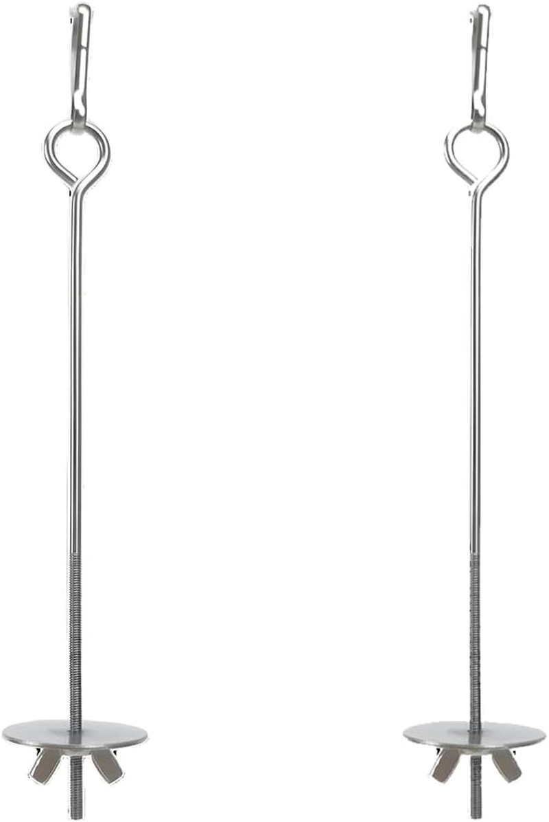 JTKREW Pack of 2 Stainless Steel Bird Skewers for Parrots - Holder for Fruit, Vegetables and Foraging Toys image number 5