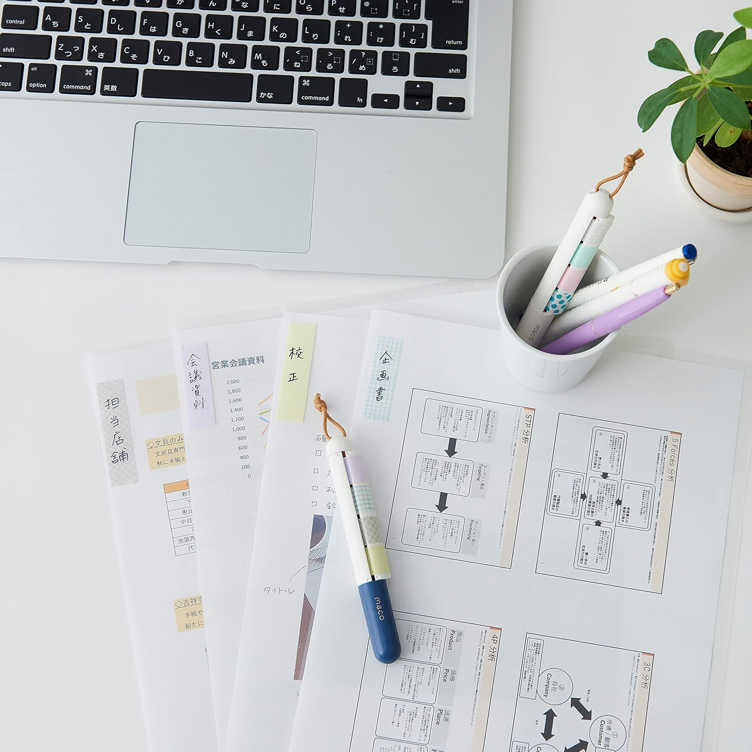 Kamido Masking Tape Holder Mako Pastel Yellow MC-1001 - Dedicated Koaki Core image number 4