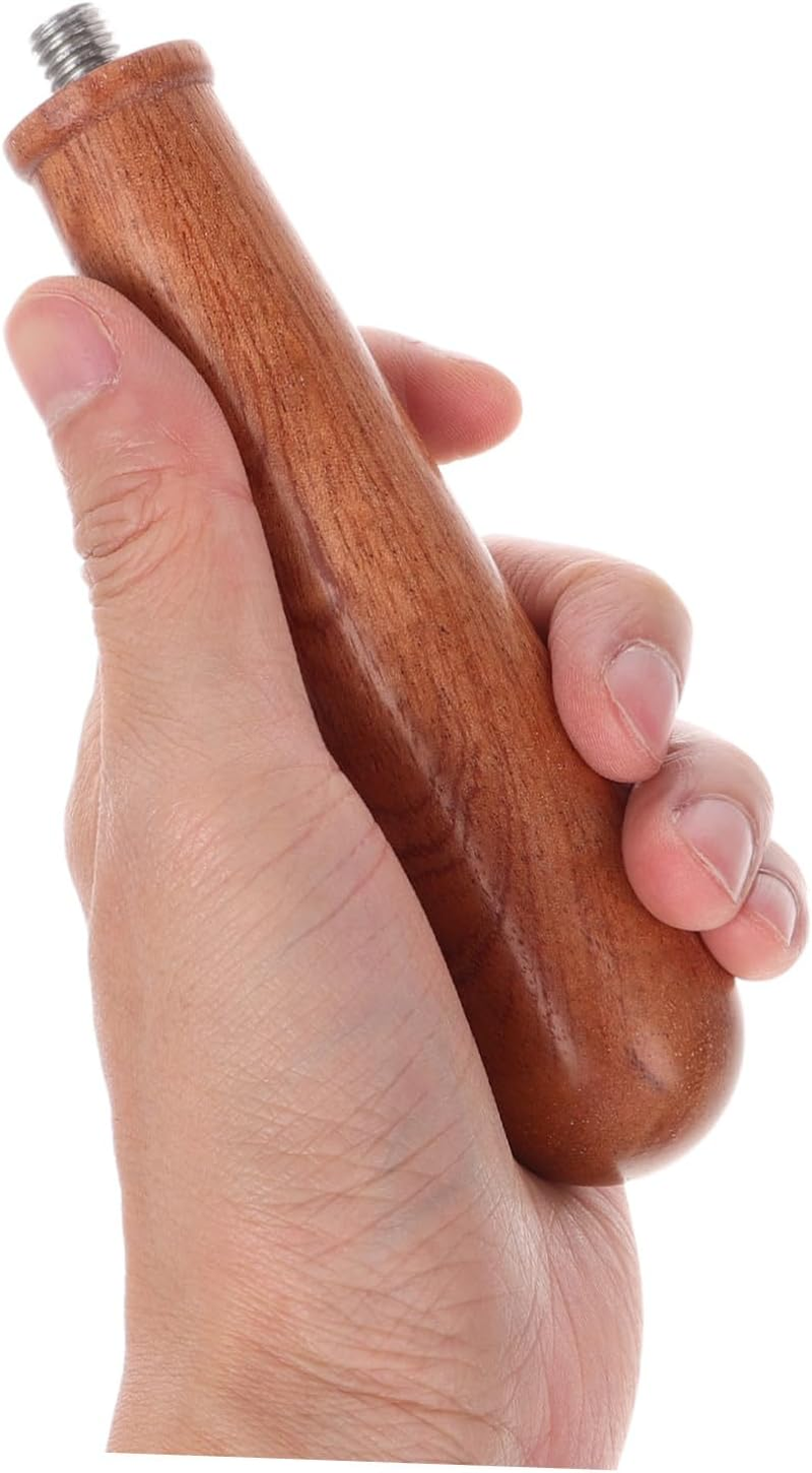 MUELODSIC Italian Wooden Coffee Portafilter Handle for Espresso Machines Bottomless Design for Easy Operation Quick Disassembly for Simple Maintenance Replacement Accessory for Cafe Use image number 1