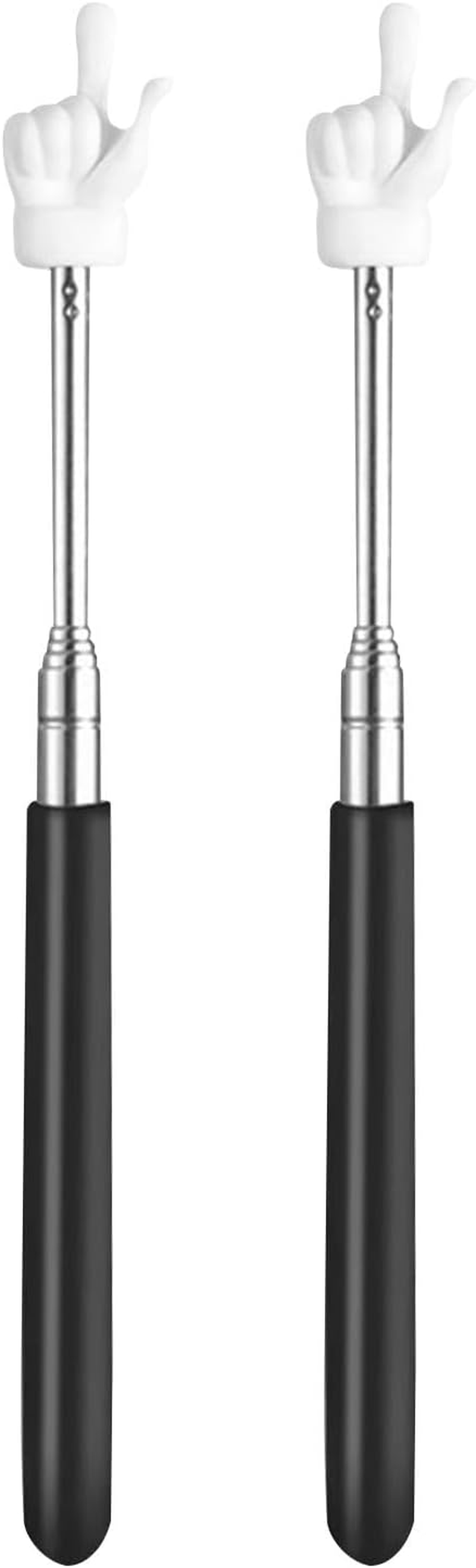 2Pcs Pointing Stick Finger Shape Funny Extendable Telescopic Teacher Pointer image number 3
