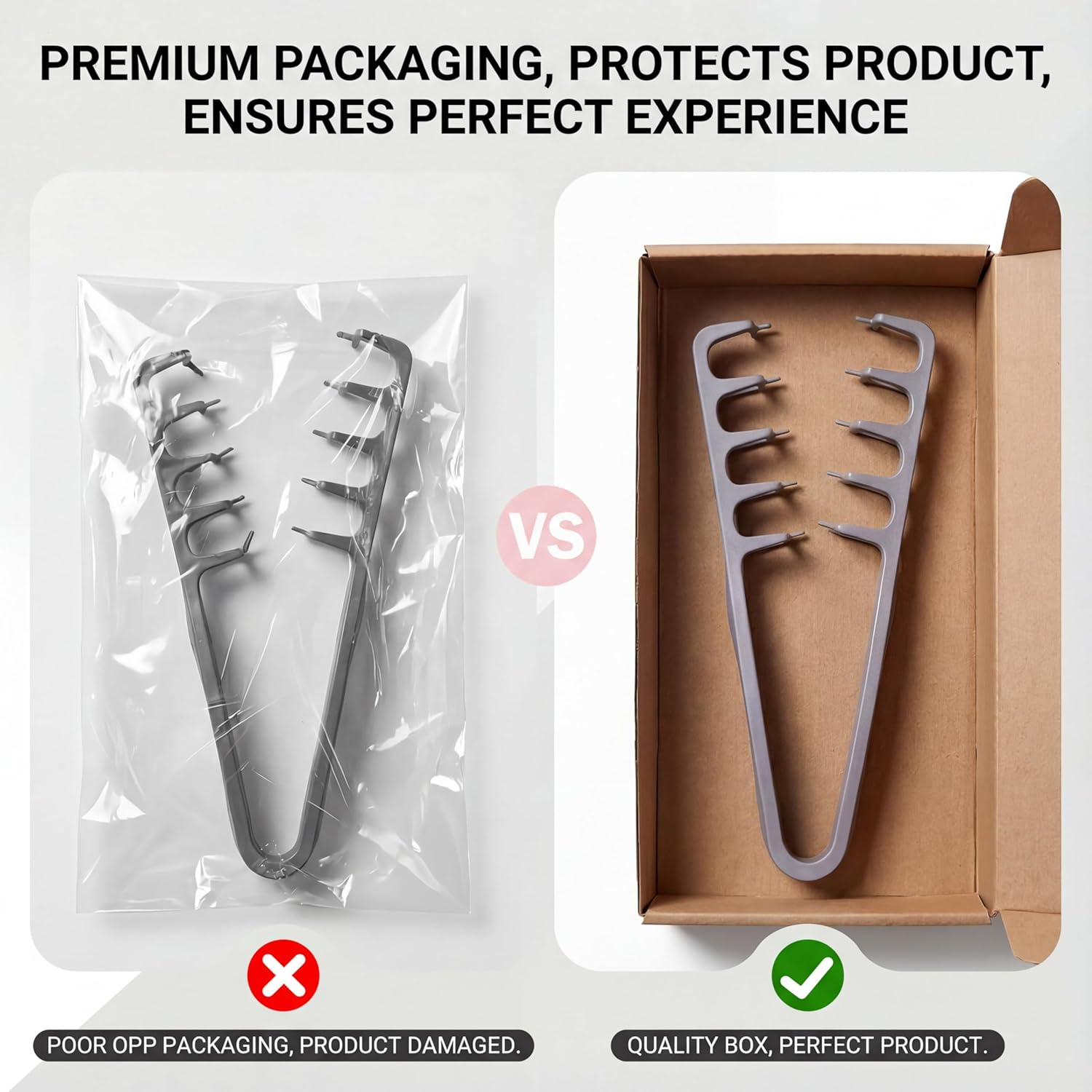 Texture Comb 2-Pack - Volumizing Wide Tooth Styling Comb for Fluffy Hair | Anti-Frizz Curly Hair Comb for Men & Women | Creates Volume & Perfect Fringe Parting (Blue & Pink) image number 3