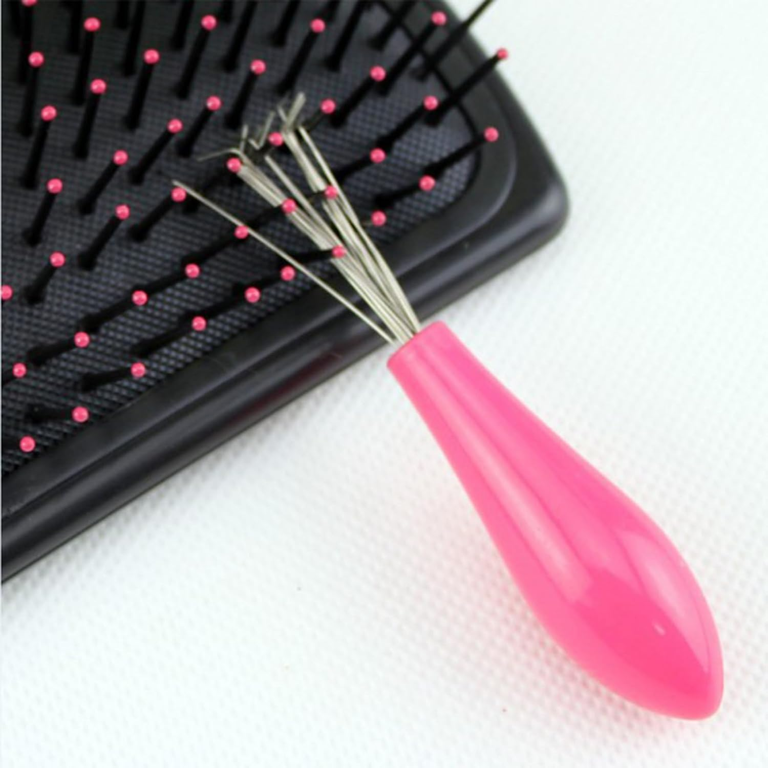 Hair Brush Cleaner, Small Cleaning Tool, Dust Wire Rake Remover, 3.54 X 0.67 Inches, Ergonomic Handle Design, Ideal for Haircut Maintenance, Styling Lint, Dirt Removal image number 6