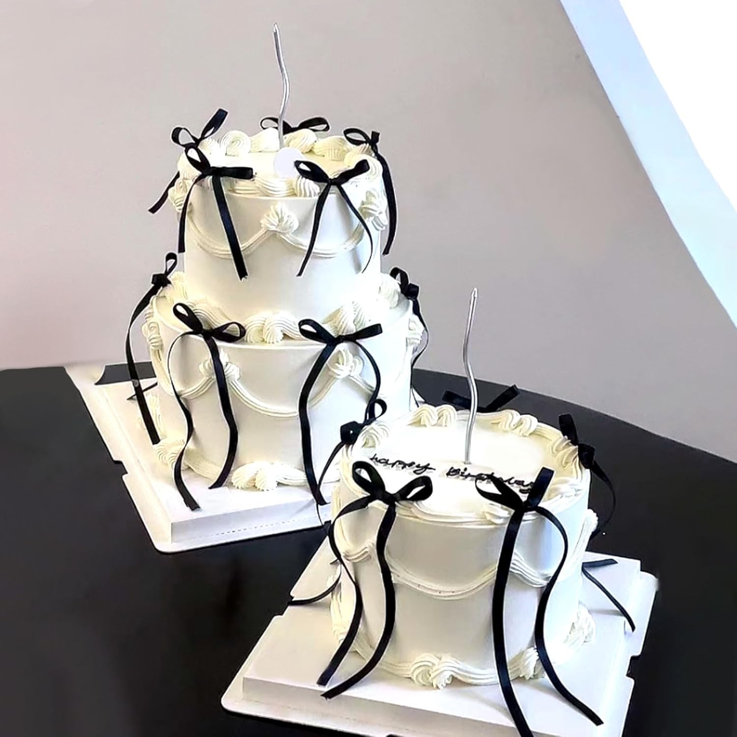 24 Pack Bow Cupcake Toppers Bowknot Pink Purple Blue Yellow Green Mulitycolor Cupcake Picks Bridal Baby Shower Cake Dessert Picks Decoration Baby Girl Birthday Wedding Party Supplies Red