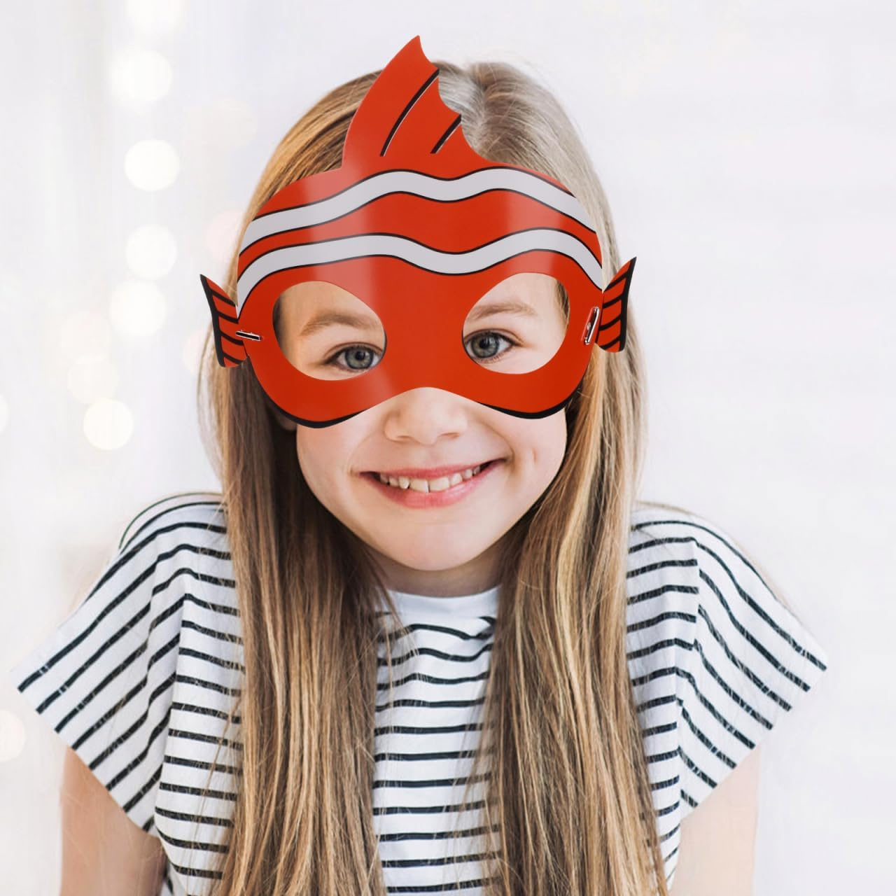 Ibasenice Ocean Animals Masks 10Pcs Sea Animal Masks Kids Costume Masks for under the Sea Party Halloween Decorations image number 1