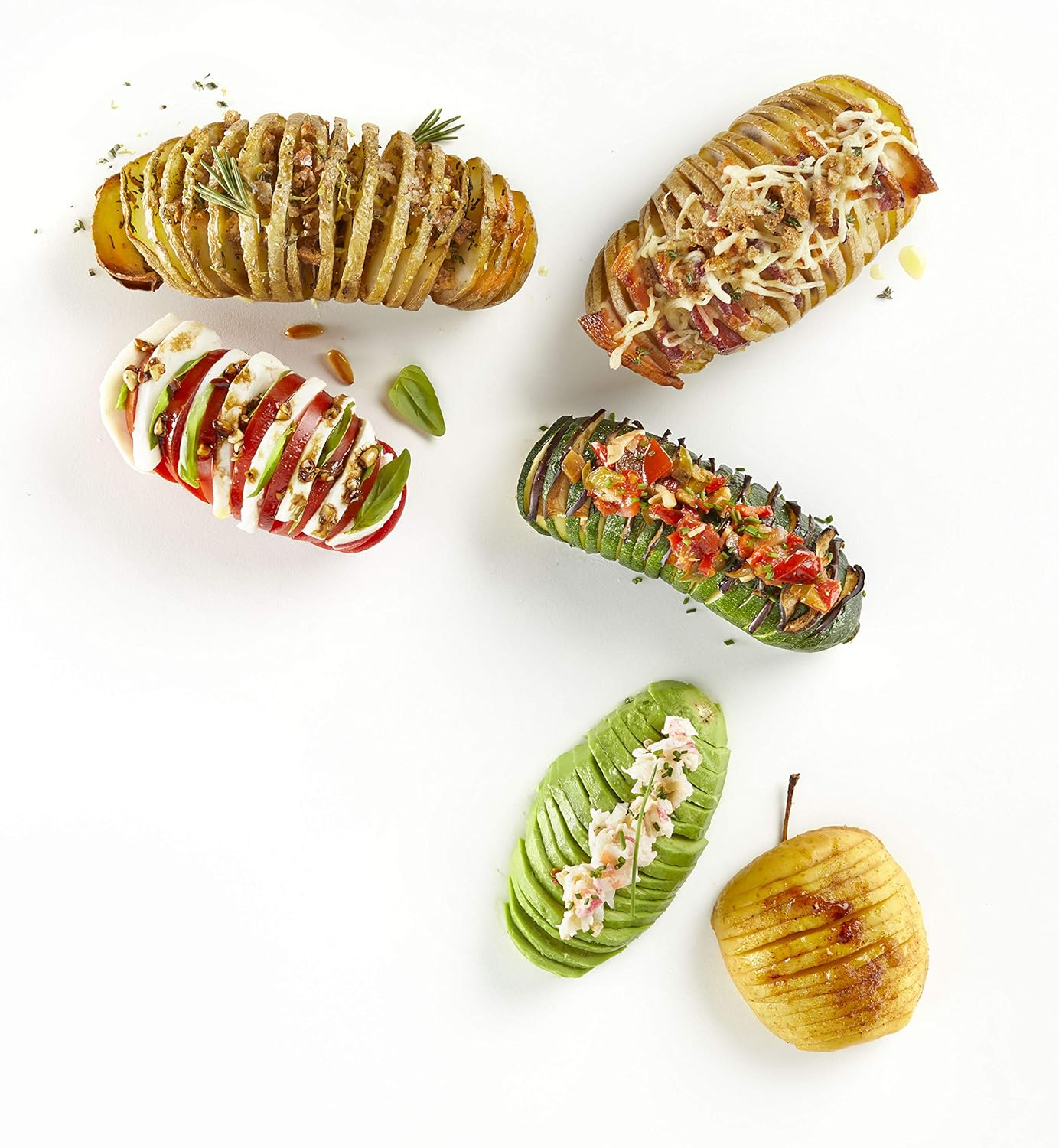 Lekue Hasselback Cutter, Regular Size, Terracotta image number 2