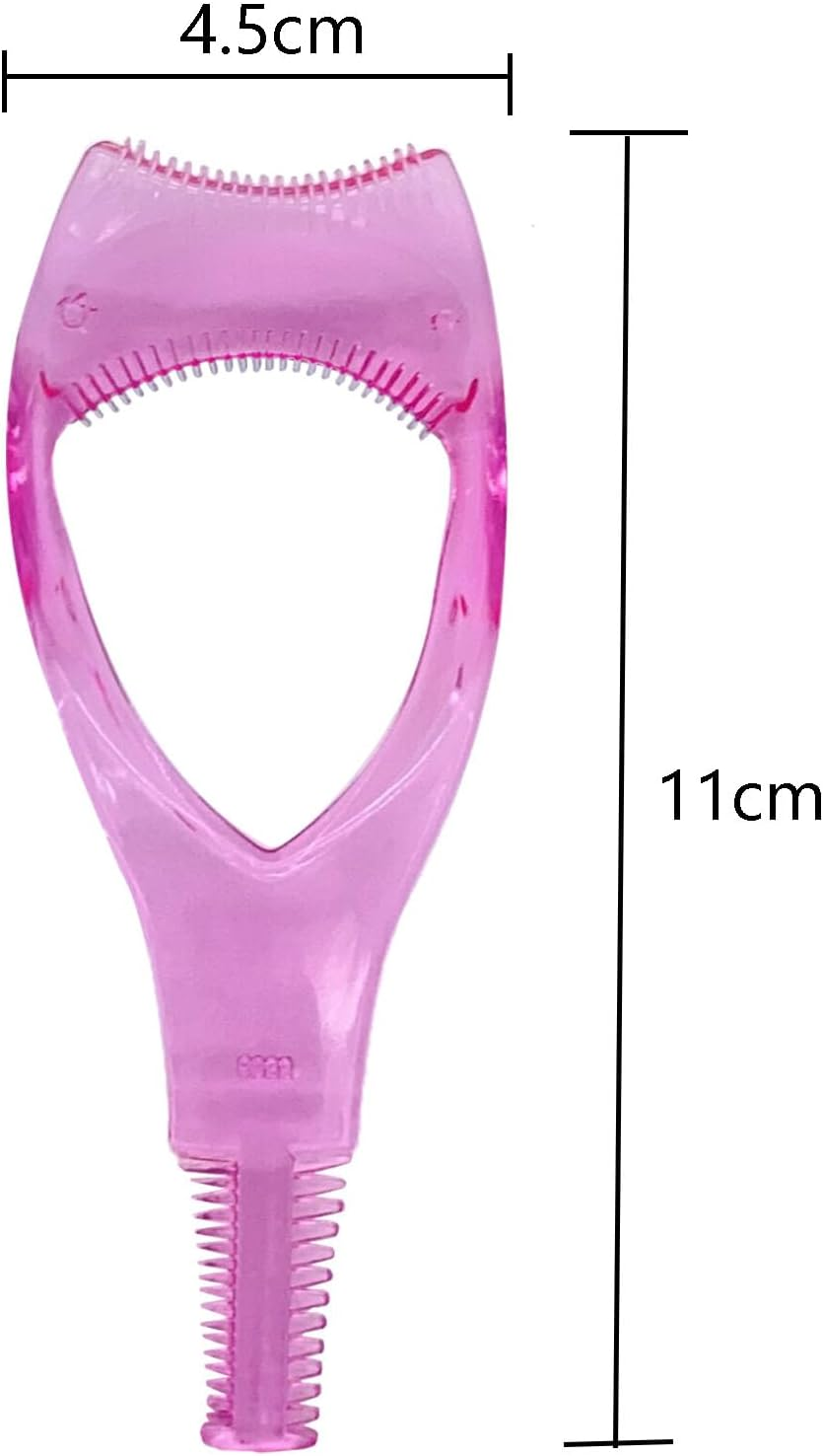 YUESUO Eye Lash Applicator 3 in 1 Makeup Eyelash Tool Upper Lower Eye Lash Mascara Guard Applicator for Women Girls (3 Pcs(Blue X 1,Pink X 2)) - 4 Pcs(Blue X 2,Pink X 2) image number 5