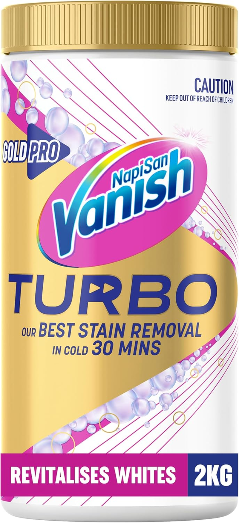 Vanish Napisan Gold Pro Turbo Oxi Action Stain Remover White Powder 2Kg image number 6