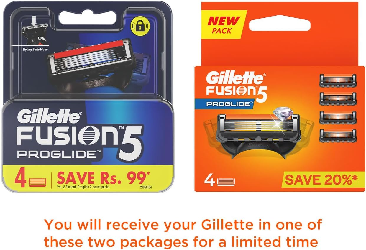 Gillette Fusion Proglide Cartridges, Pack of 4 image number 3