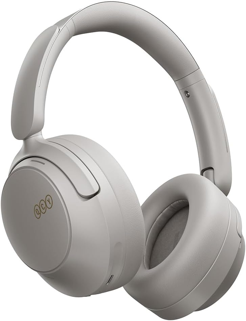 QCY H3S over Ear Bluetooth Headphones, Hybrid Active Noise Cancelling, Hi-Res Audio, LDAC, Ultralight and Comfortable Fit, 86 Hours Battery Life, Bluetooth 6.0, EQ in App, Dual Connection