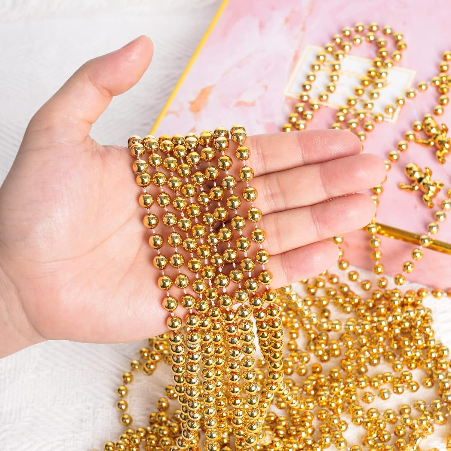 ZZYFGH 12 Pcs Beads Necklaces Party Decorations