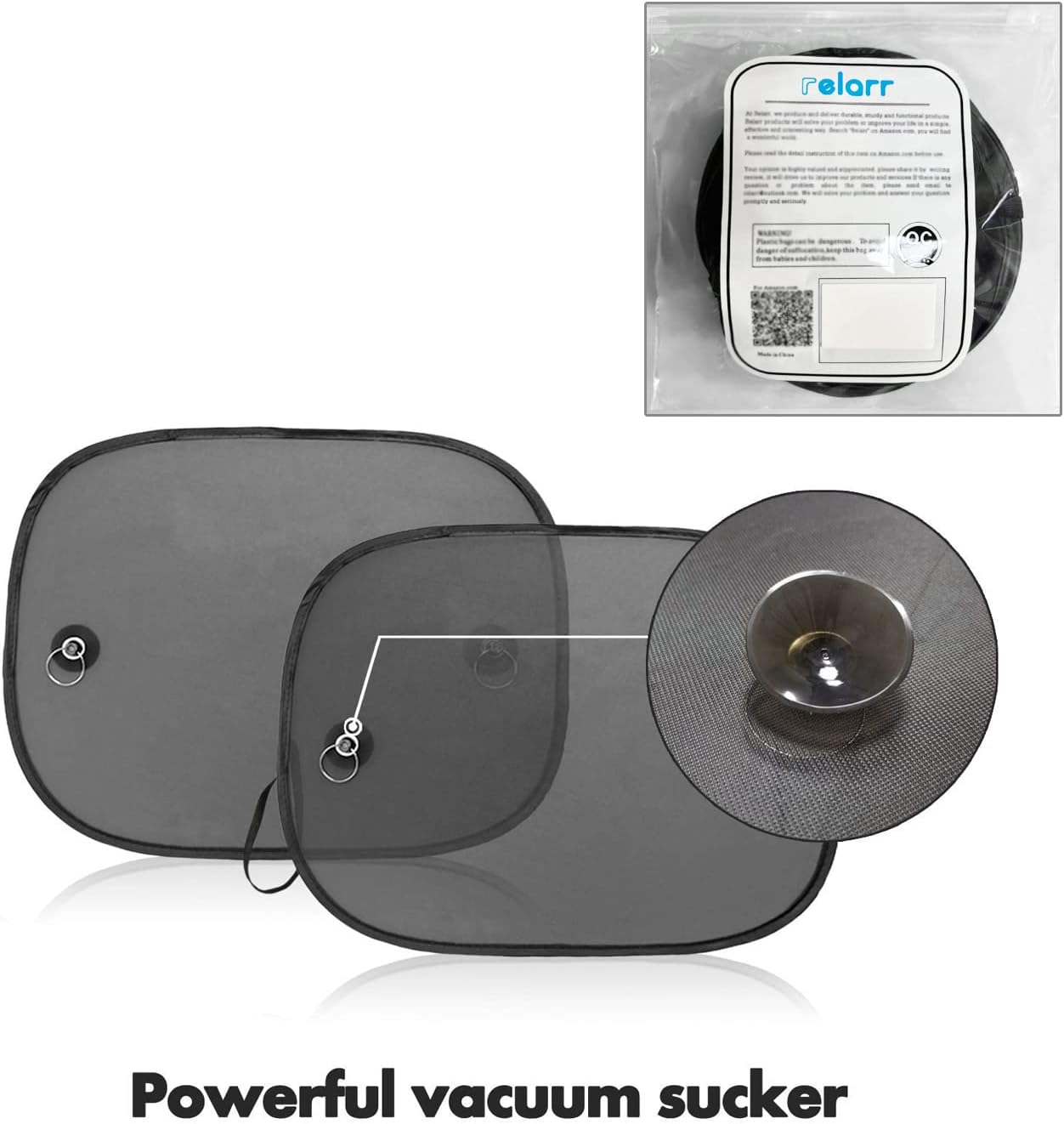 Car Shade for Window Interior Screen Double-Layer Mesh Sun Block, Protect Baby from Sunlight, UV Rays. image number 3