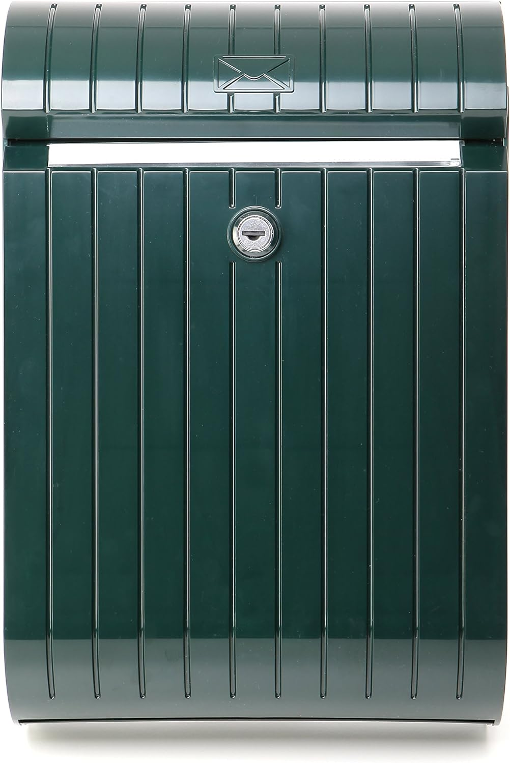 TATAY Mailbox Piccolo, Modern Design, Bright White Color, Made of Tough Plastic, Anti-Uv, Easy to Maintain, Ideal for Installation in Both Single-Family Homes and Communities.