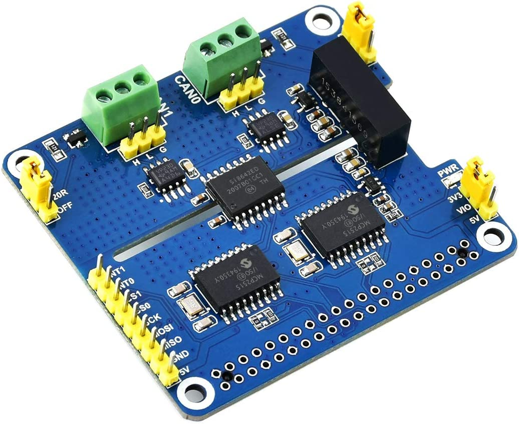 Waveshare Isolated CAN Expansion Board 2 Channel Compatible with Raspberry Pi 4B/3B+/3B Etc. Series Boards image number 3