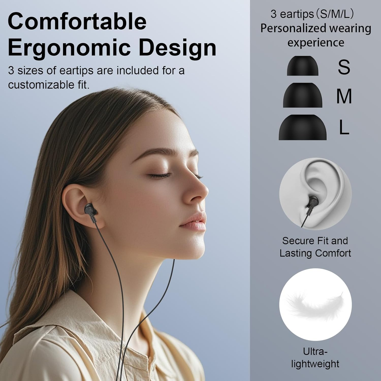 In-Ear Headphones with Cable USB C for Iphone 17 17Pro 16 16E 15 Pro Max Plus, USB C Headphones with Cable Magnetic Headset Type C Earphones for Samsung Galaxy A36 5G A17 A16 A56 A55 S25 Ultra S24 S23 image number 1