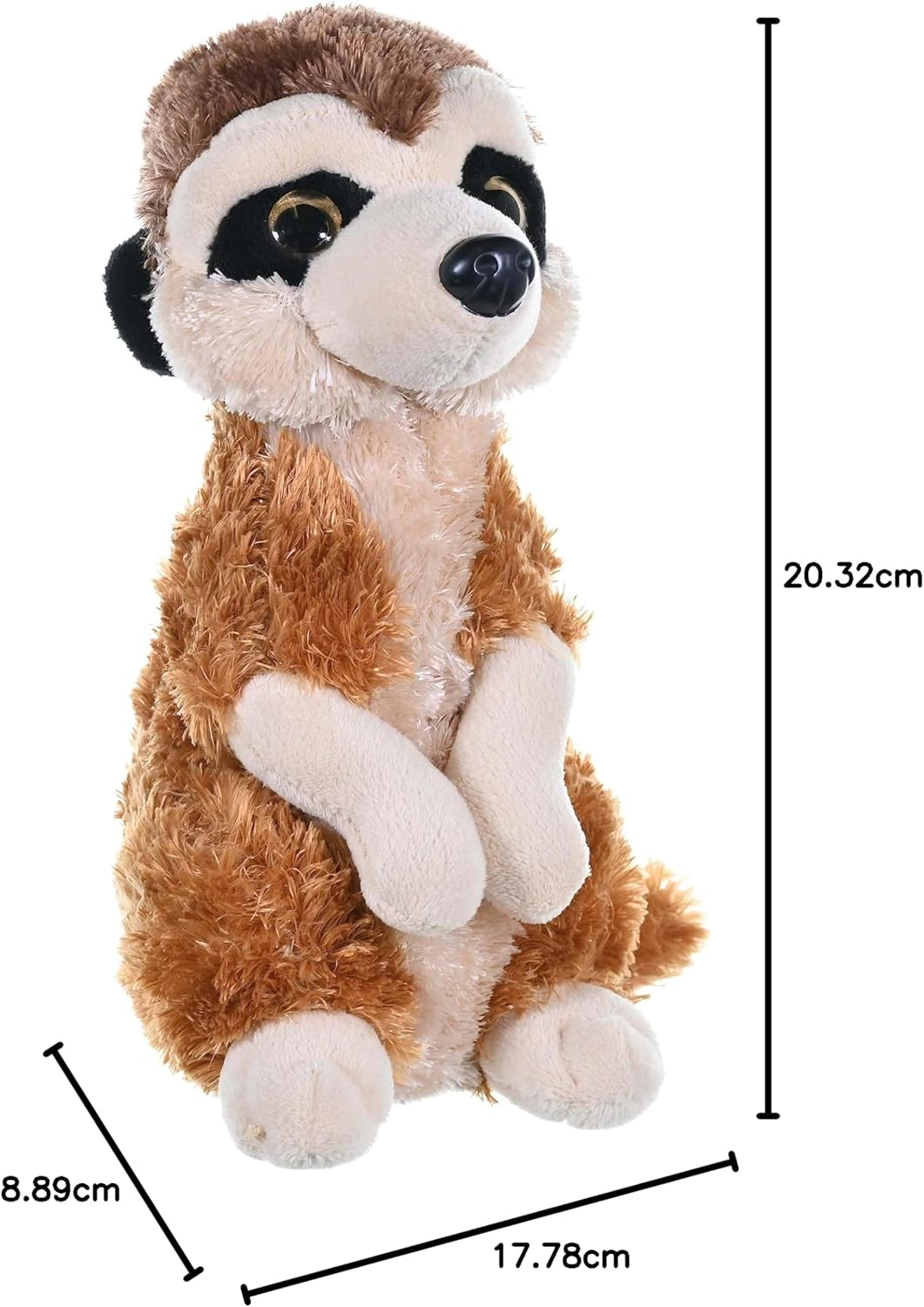 Wild Republic Meerkat Plush, Stuffed Animal, Plush Toy, Gifts for Kids, Cuddlekins 8 Inches image number 6