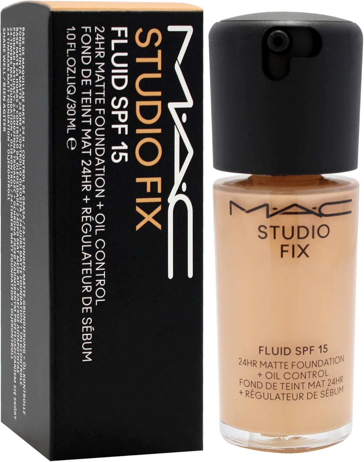 Studio Fix Fluid SPF 15 24Hr Matte Foundation plus Oil Control - NC35 by MAC for Women - 1 Oz Foundation image number 2