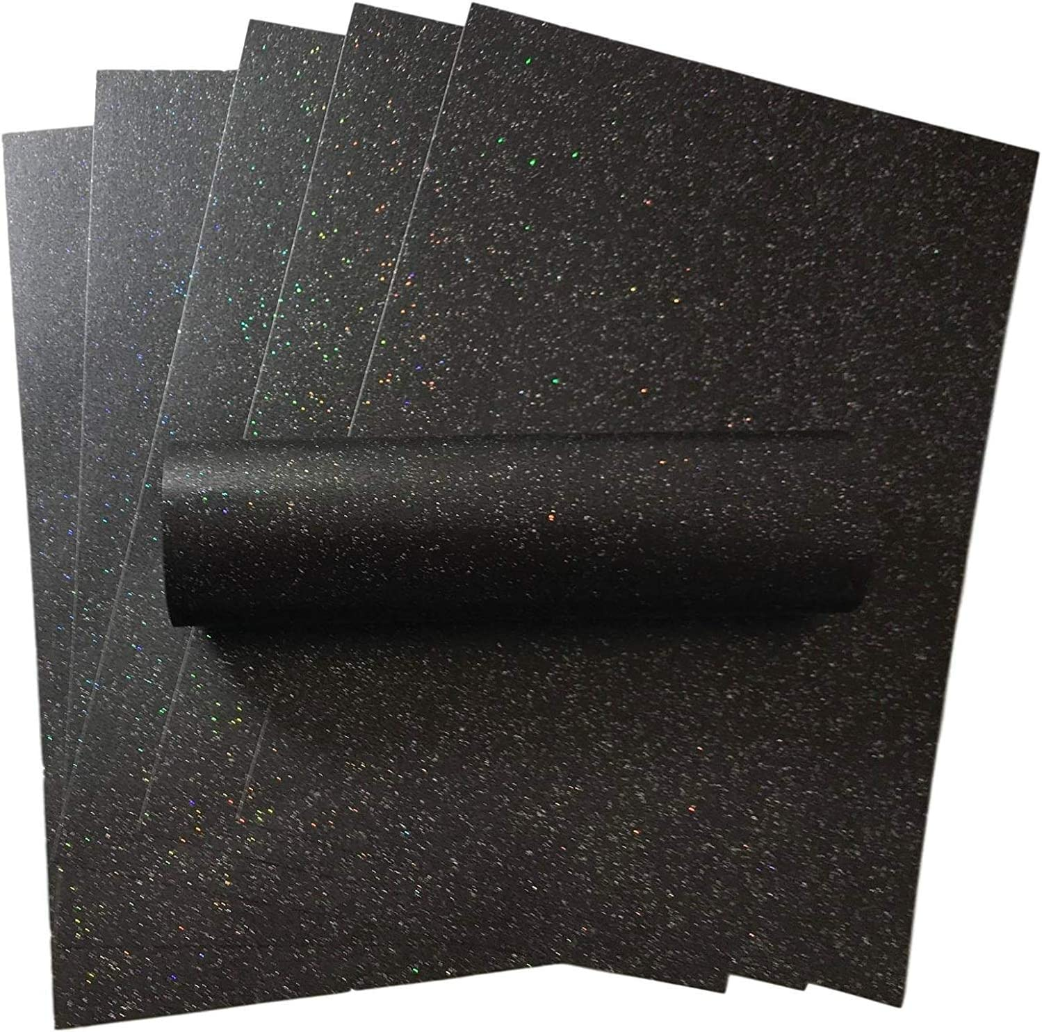 10 Sheets A4 Charcoal Black Sparkle Paper with Iridescent Sparkle 32Lb Bond Crafts Card Making Christmas