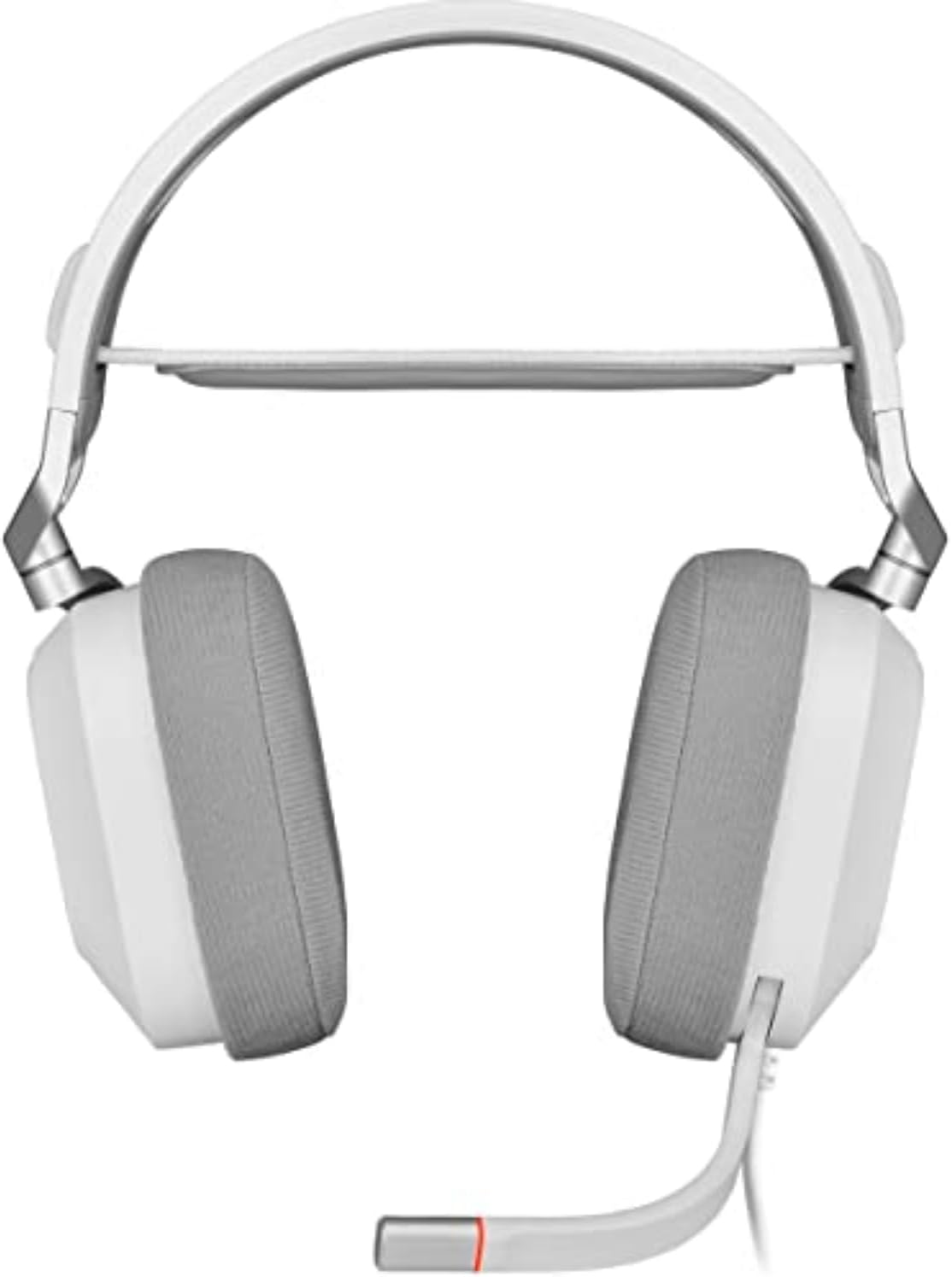 Corsair HS80 RGB USB Premium Gaming Headset with Dolby Audio 7.1 Surround Sound (Broadcast-Grade Omni-Directional Microphone, Memory Foam Earpads, High-Fidelity Sound, Durable Construction) White image number 4