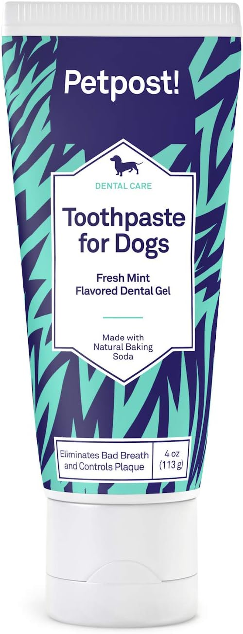 Petpost | Toothpaste for Dogs - Coconut Oil and Baking Soda Based Dental Gel That Naturally Eliminates Bad Breath - Dirt, Gunk, and Tooth Buildup Gone - Mint Flavor 113 G image number 4
