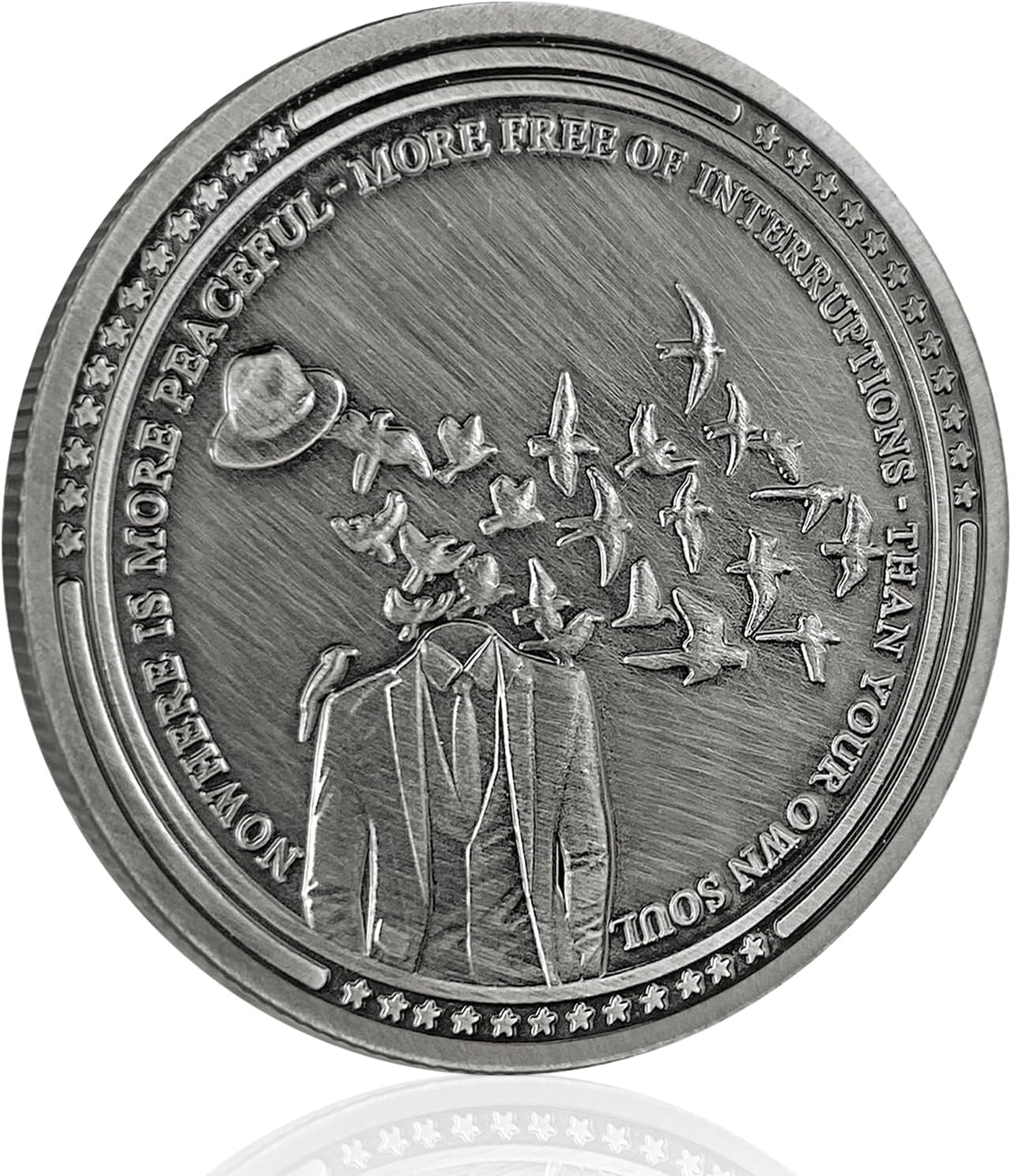 The Inner Citadel Challenge Stoic Coin Reminder Token for Daily Stoic EDC Coin Courage Coins Motivational Gifts image number 5