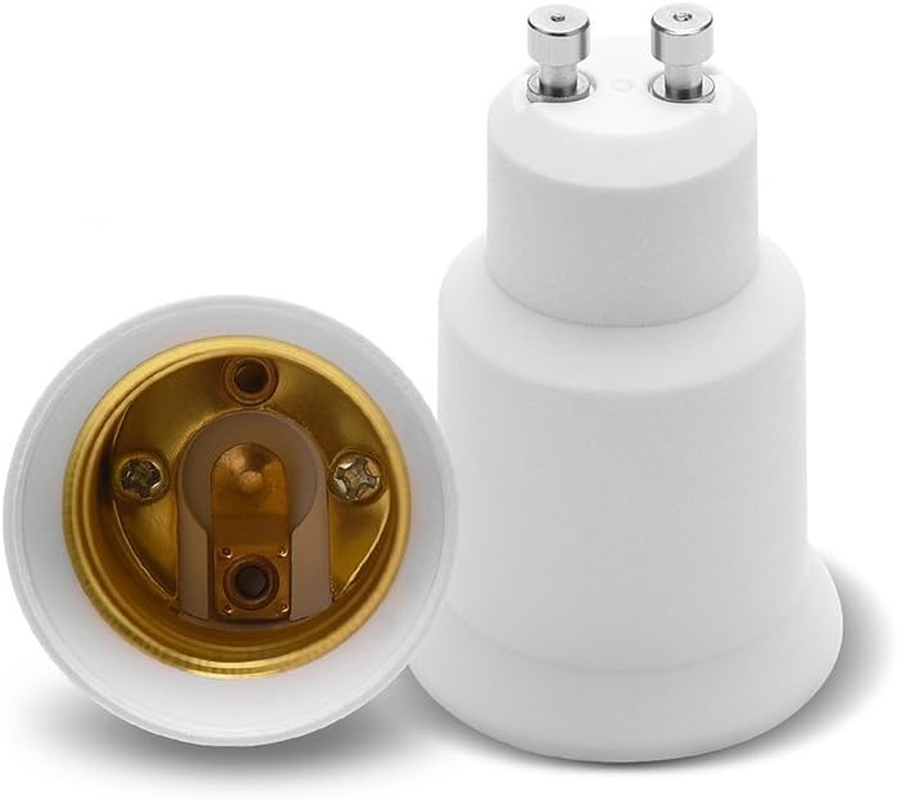 E-Simpo&reg; 6-Pack GU10 to E26/E27 Adapter, Lamp Base Converter, Holder Adapter - Install E26/E27 Lamps into GU10 Socket image number 3