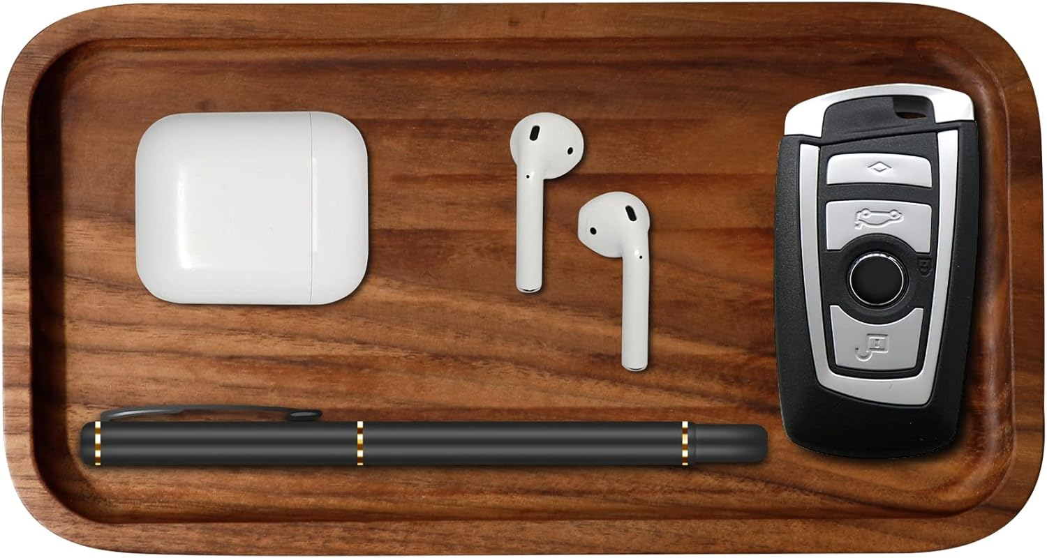 Trays, Wood Tray, Walnut Tray, Storage and Gift-Giving, Retain Wood Grain and Complete Pores, a Whole Piece of American Walnut （Walnuts D03R1 ） image number 4