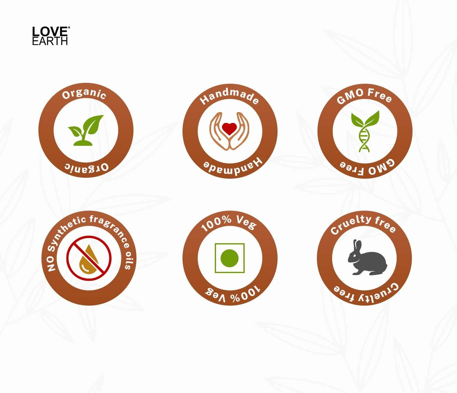 Love Earth Moroccan Argan Hair Serum Enriched with Goodness of Moroccan Argan Oil and Bhringraj for Frizz Free, Smooth & Shiny Hair 100Ml image number 1