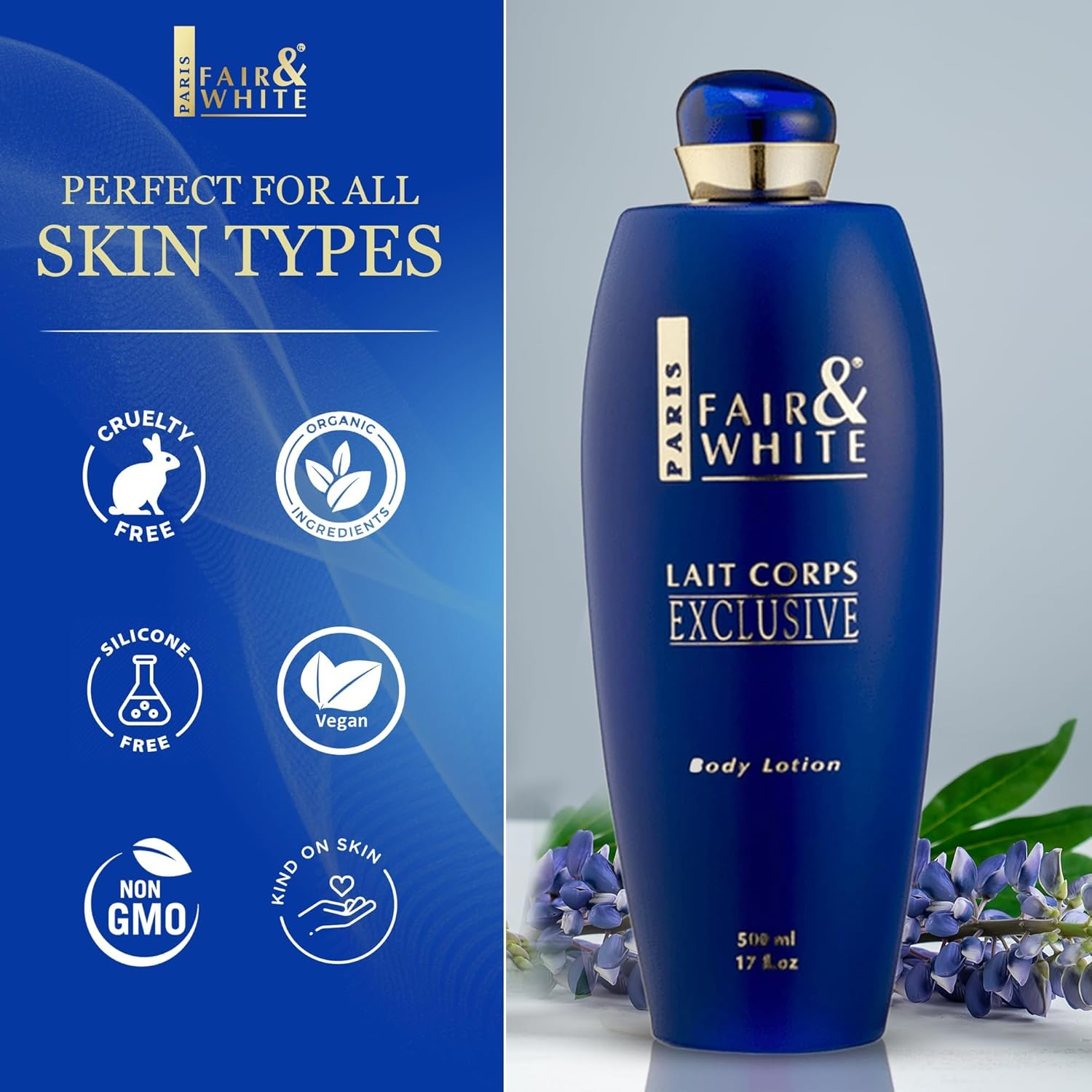 FAIR & WHITE Lait Corps Exclusive Whitenizer Body Lotion - 17 Fl Oz / 500 Ml image number 3