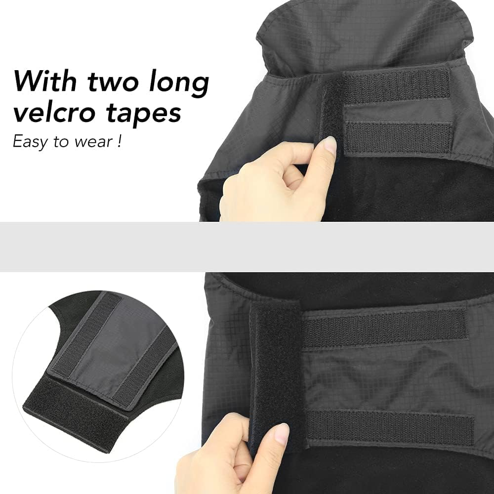 Dog Coats Waterproof-Lightweight Dogs Raincoat Adjustable Vest Reflective Pet Jacket Warm Dog Cloth (Green, X-Large) image number 5