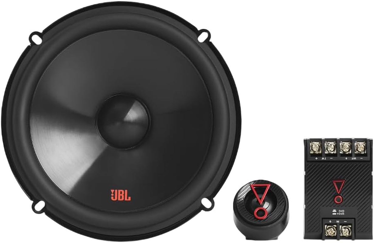 JBL Stage3 607CF 2-Way Car Sound System - 250 Watt Components JBL Pro Sound Car Speaker Box Set with 160 Mm - 6.5 Inch Built-In Speaker and Built-In Tweeter