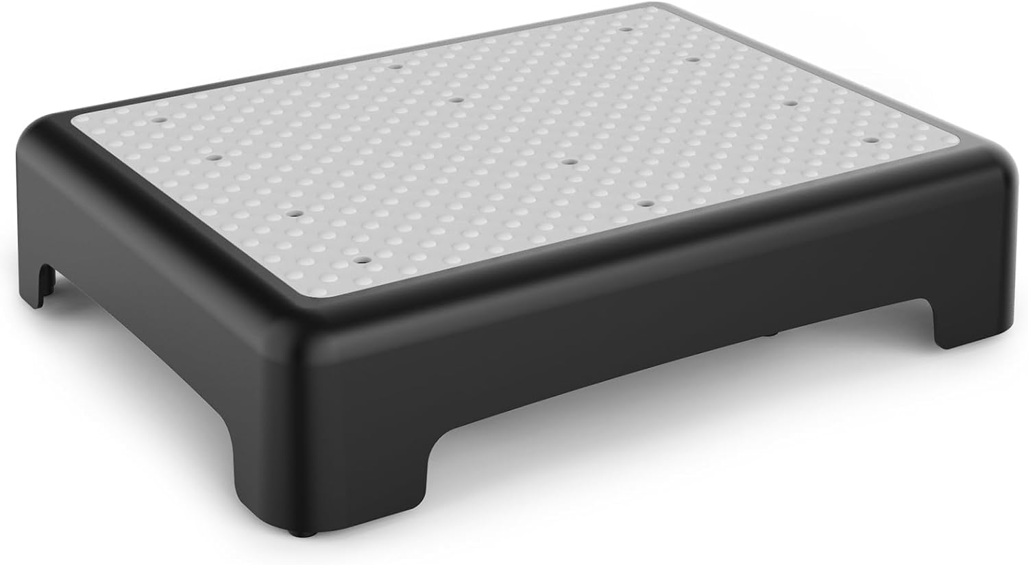 PTEROMYS Mobility Step Stool, Heavy Non-Slip Step Platform Indoor and Outdoor, Portable Standing Supports for Cars, Bed, Door, Stair or Bathroom, Black-Gray (Black)