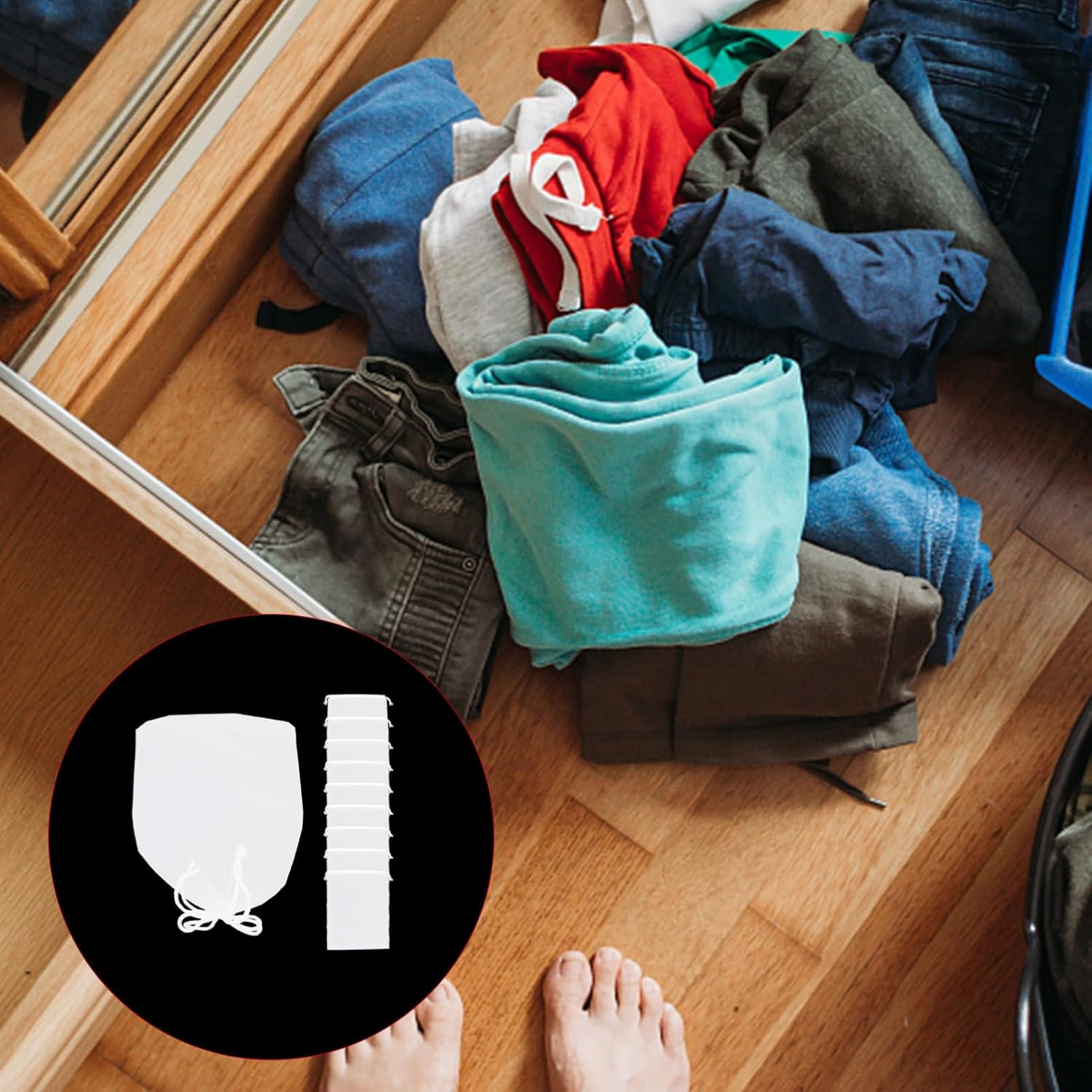 Yardenfun 10Pcs Portable Lightweight Clothing Bags for Travel Camping Hiking Business Trips image number 6