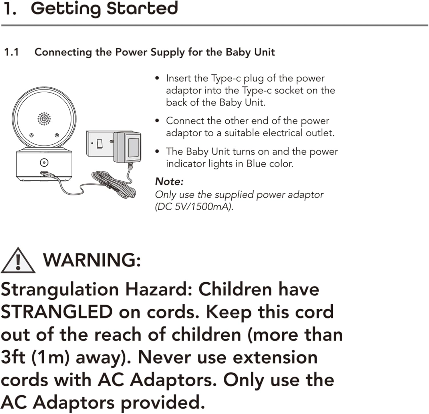 Add on Camera Video Baby Monitor for GMV240, Remote Pan Tilt Zoom, Two-Way Talk-Back Audio, Long Range, Night Vision, Night Light, Lullabies, Temperature Monitoring image number 2