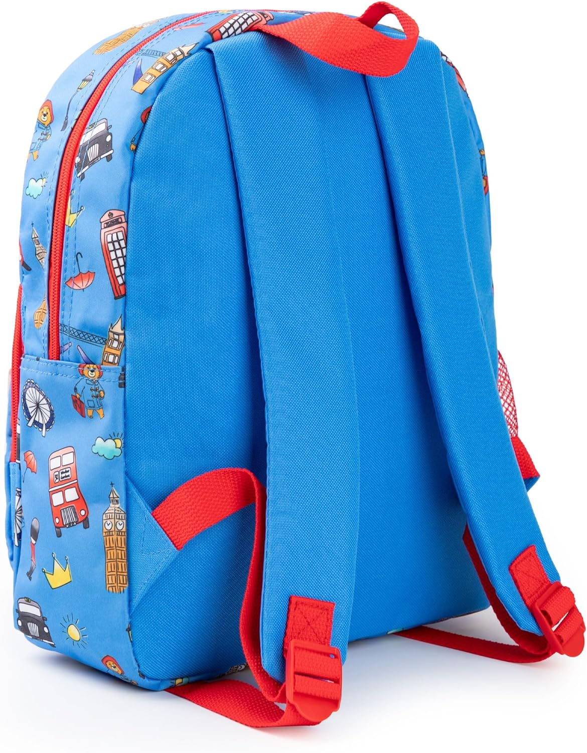 Paddington Bear Boys Backpack | Blue & Red Rucksack with Adjustable Straps | British Character Practical & Organised Luggage Sports School Bag for Kids | Movie Series Merchandise Gift, Blue, One Size image number 4