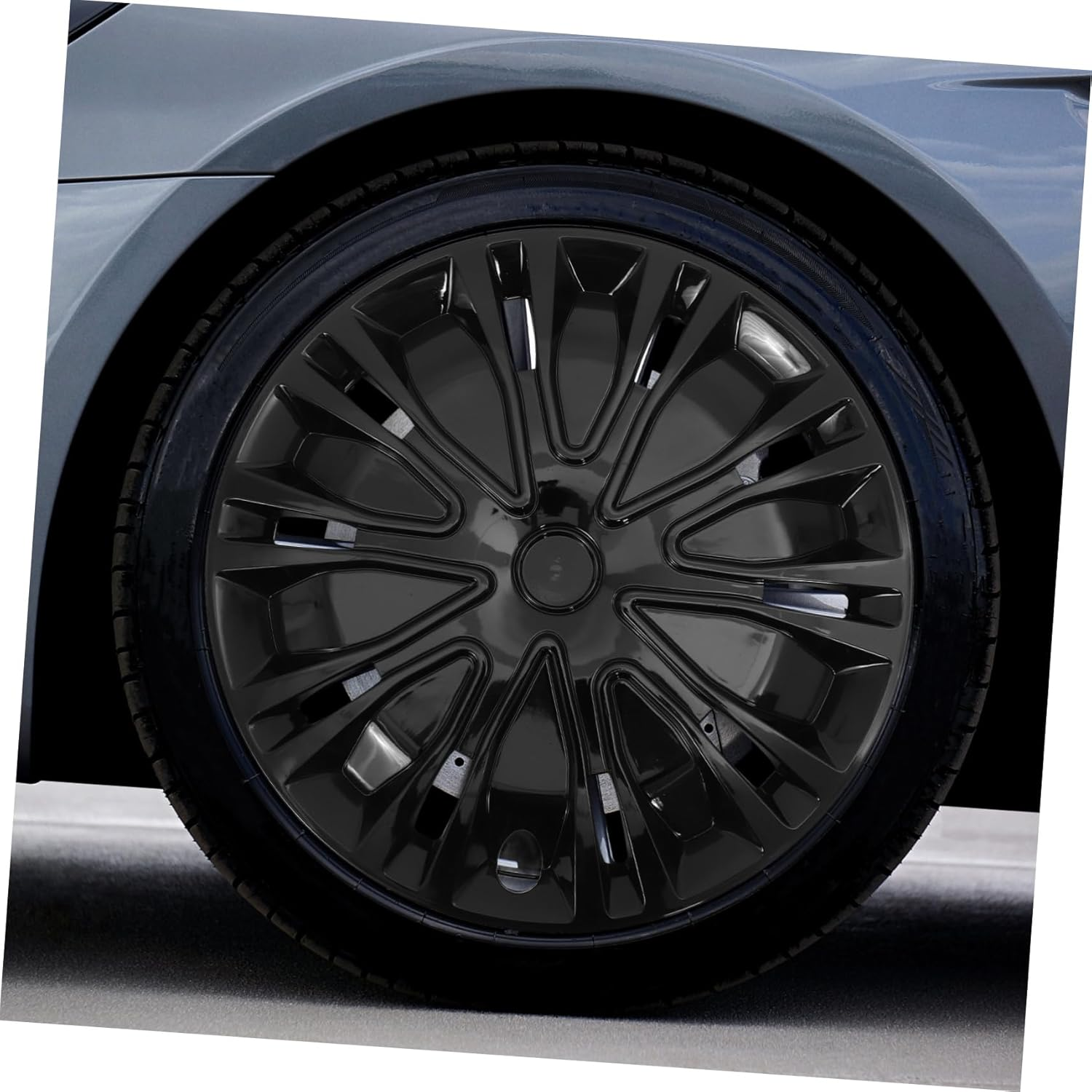 DINHEAROM Automotive Wheel Hub Caps 14 Inch Universal Decorative Hubcaps for Cars Sturdy Rim Protection Easy Installation Sleek Modern Design Fits Most Vehicles