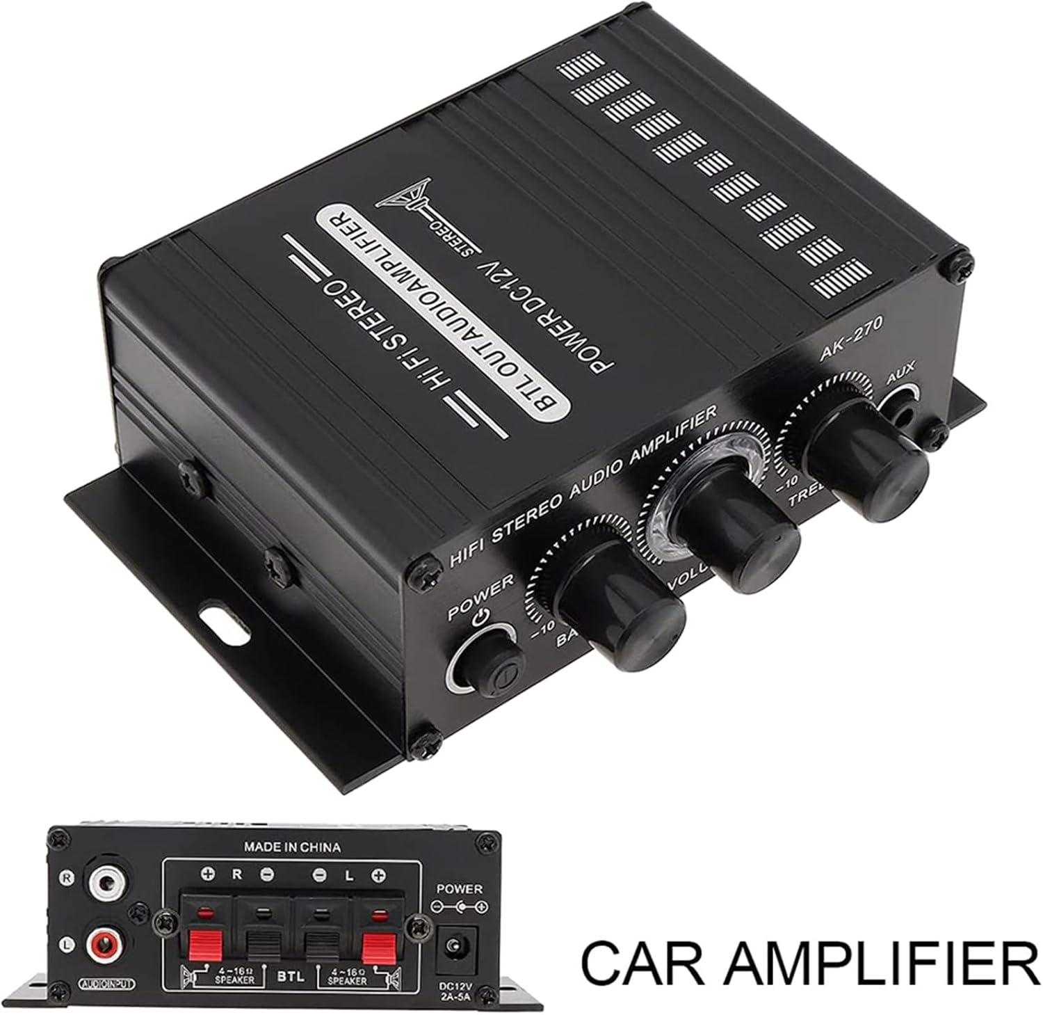 Mellisso 2X Power Amplifier Audio Karaoke Home Theater Amplifier 2 Channel Class D Amplifier USB/SD AUX Input image number 5