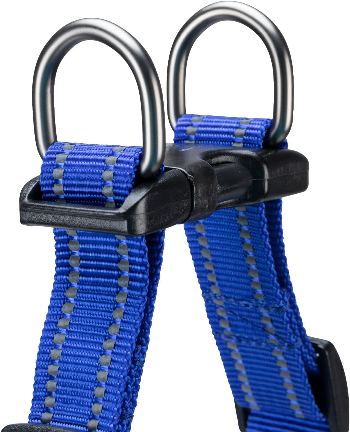 EXCELLENT ELITE SPANKER No Pull Dog Harness Reflective Nylon Vest V-Shaped Soft Padded Adjustable Easy Pet Harness for Medium Large Breeds Dogs Walking Training Black Purple(Blue-M) image number 5