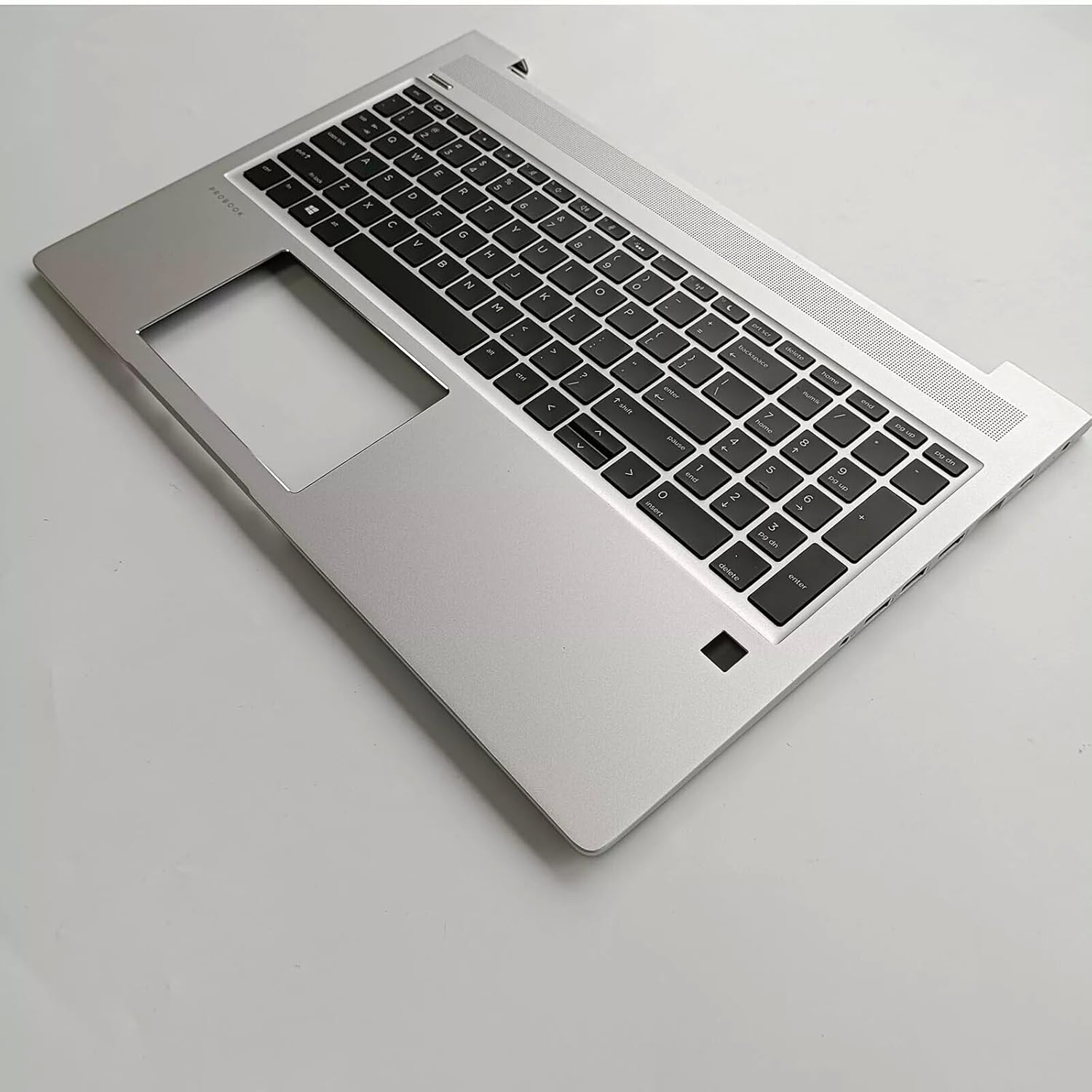 Wzqrps New Replacement for HP Probook 450 G6 450 G7 Laptop Upper Case Palmrest Backlit Keyboard Assembly Part L45090-001 4BX8KTATP00 Silver