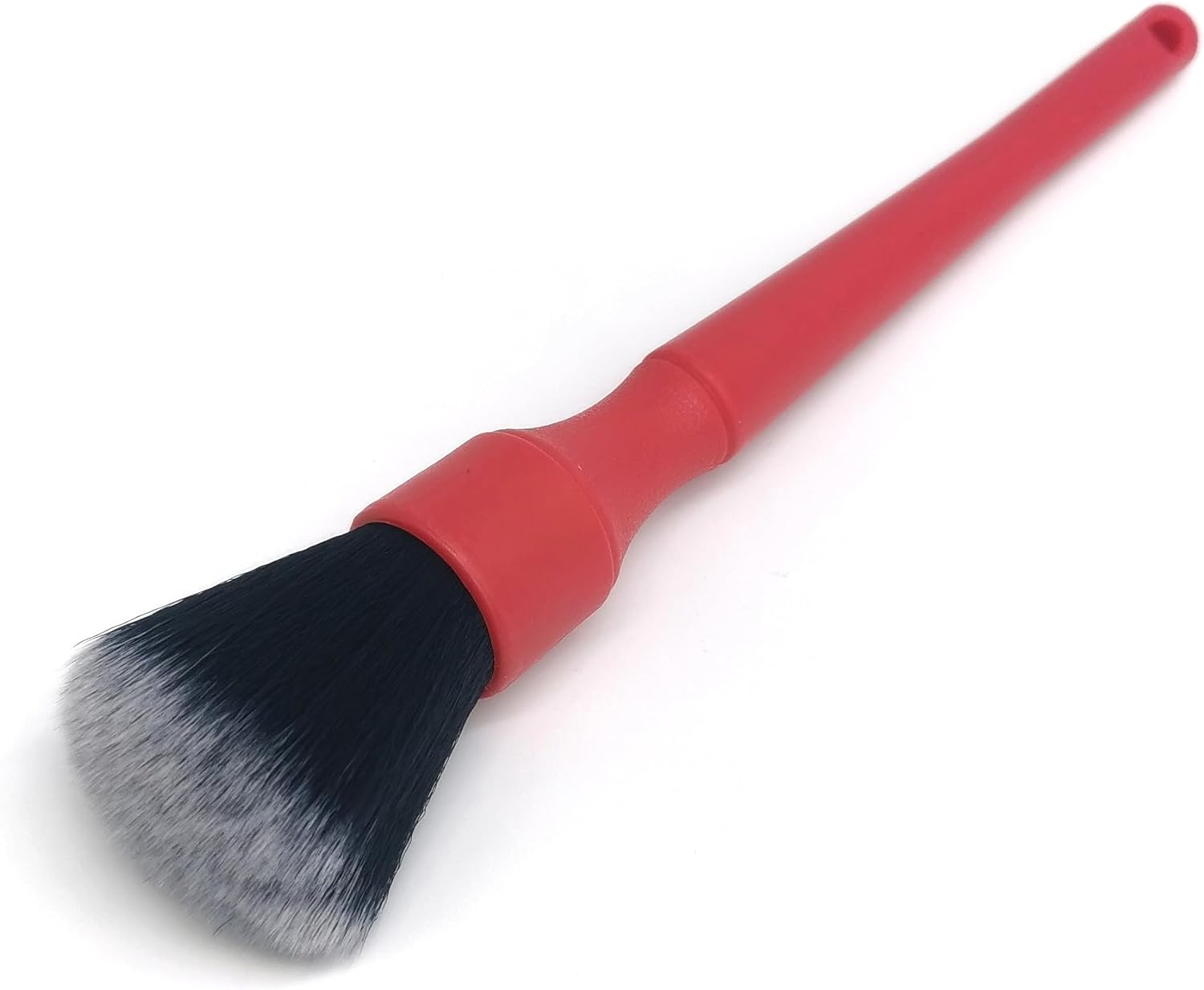 YUESUO Ultra-Soft Detailing Brush Set (Set of 2) Car Interior Detail Soft Brush for Light Duty Cleaning of Emblems, Gauge Cluster, Infotainment Screen (Red) image number 3