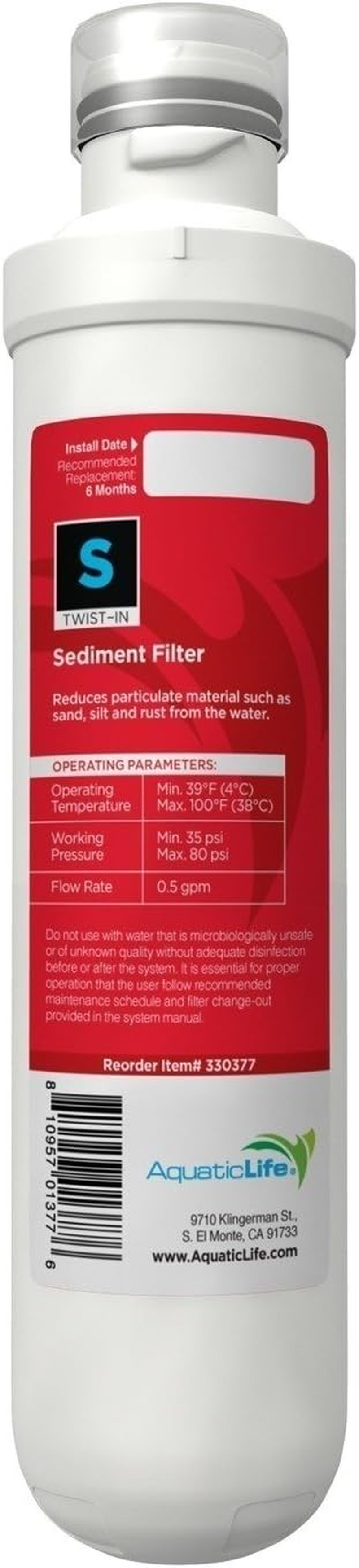 Aquatic Life Twist-In Sediment Filter Cartridge image number 1