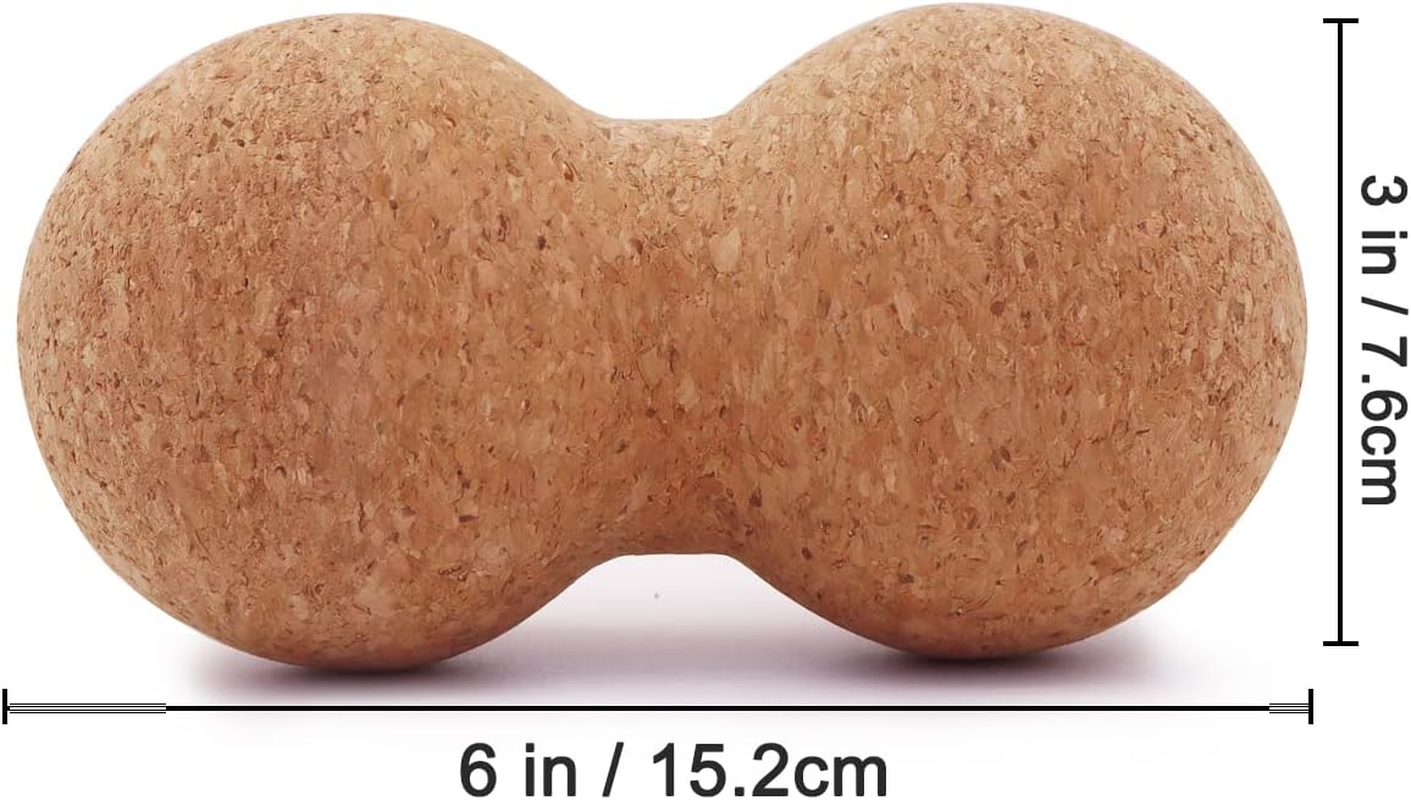 Cork Peanut Massage Ball, Peanut Double Lacrosse Massage Ball for Deep Tissue Muscle Massage, Myofascial Release, Trigger Points, Muscle Knots, and Yoga Therapy image number 5