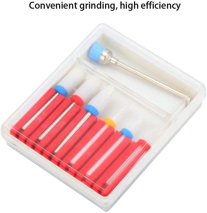 Durable Easy to Grind Nail Drill Bit, Easy to Useeasy to Use Efficient Exquisite Craftsmanship Nail Drill Bits, Salon Shop Manicure Store Beauty Salon for Home(Gh-01)